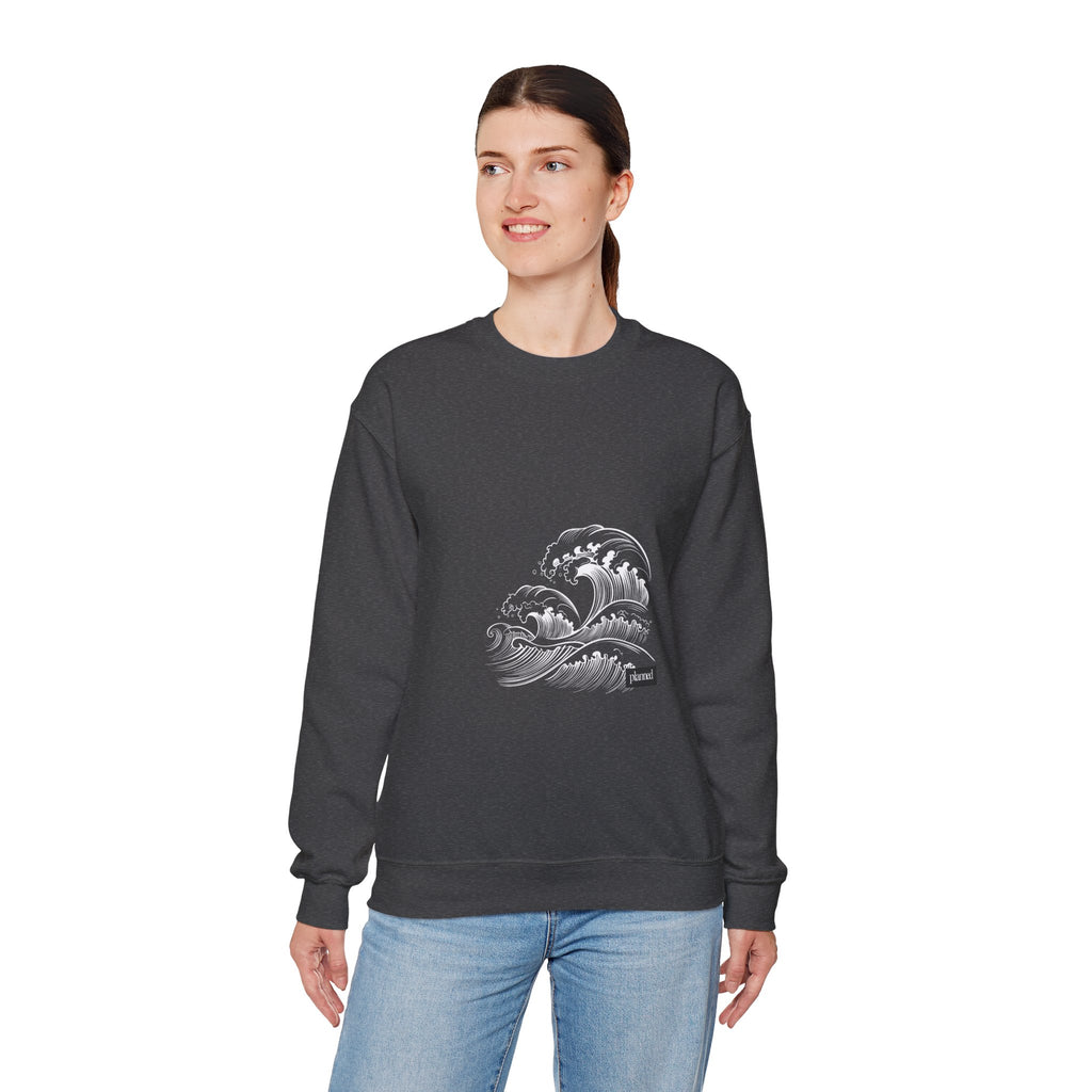 Classic White Crewneck Sweatshirt — Minimal Casual Pullover