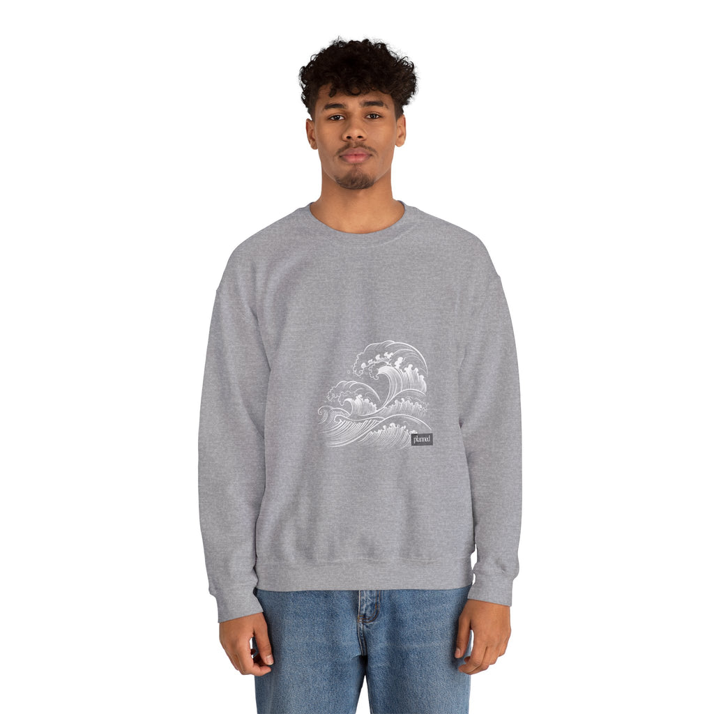Classic White Crewneck Sweatshirt — Minimal Casual Pullover