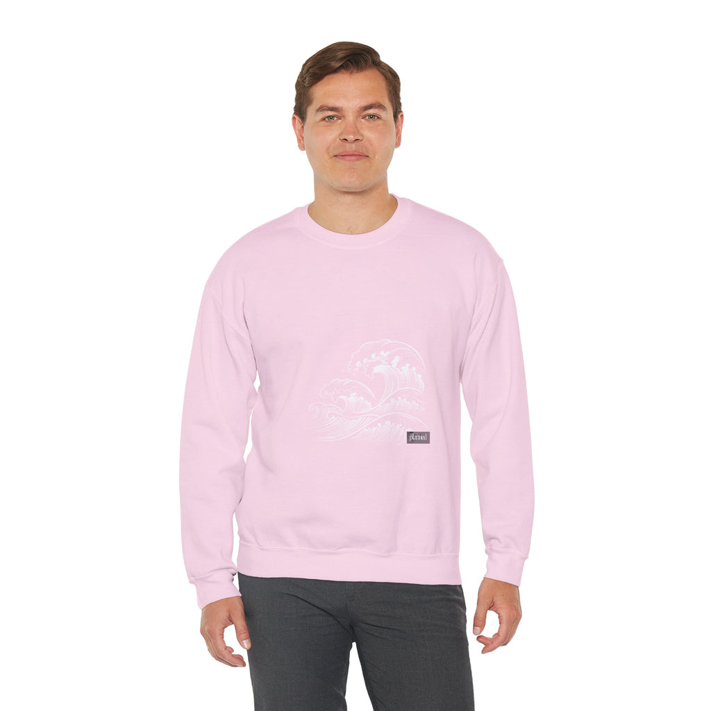 Classic White Crewneck Sweatshirt — Minimal Casual Pullover