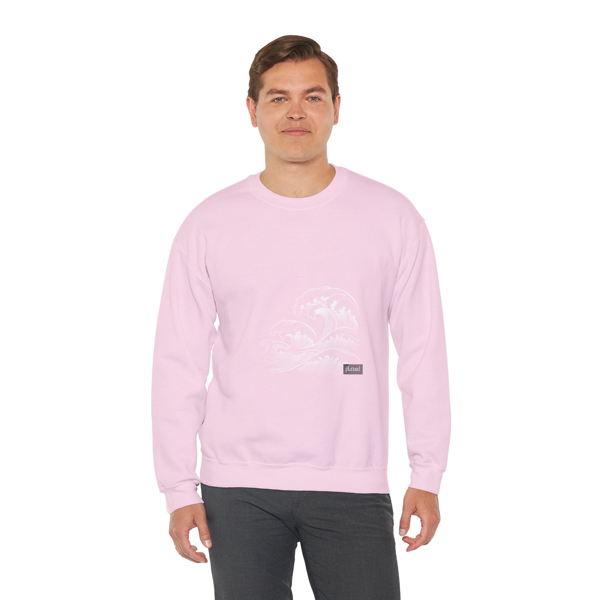 Classic White Crewneck Sweatshirt — Minimal Casual Pullover