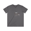 Never Give V-Neck Tee — Motivational "Never Give" Graphic Shirt for Men