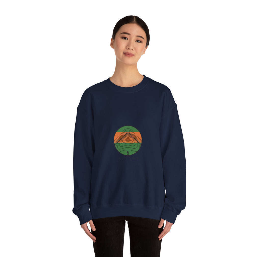 Topographic Contour Line Crewneck Sweatshirt | topo apparel, terrain print