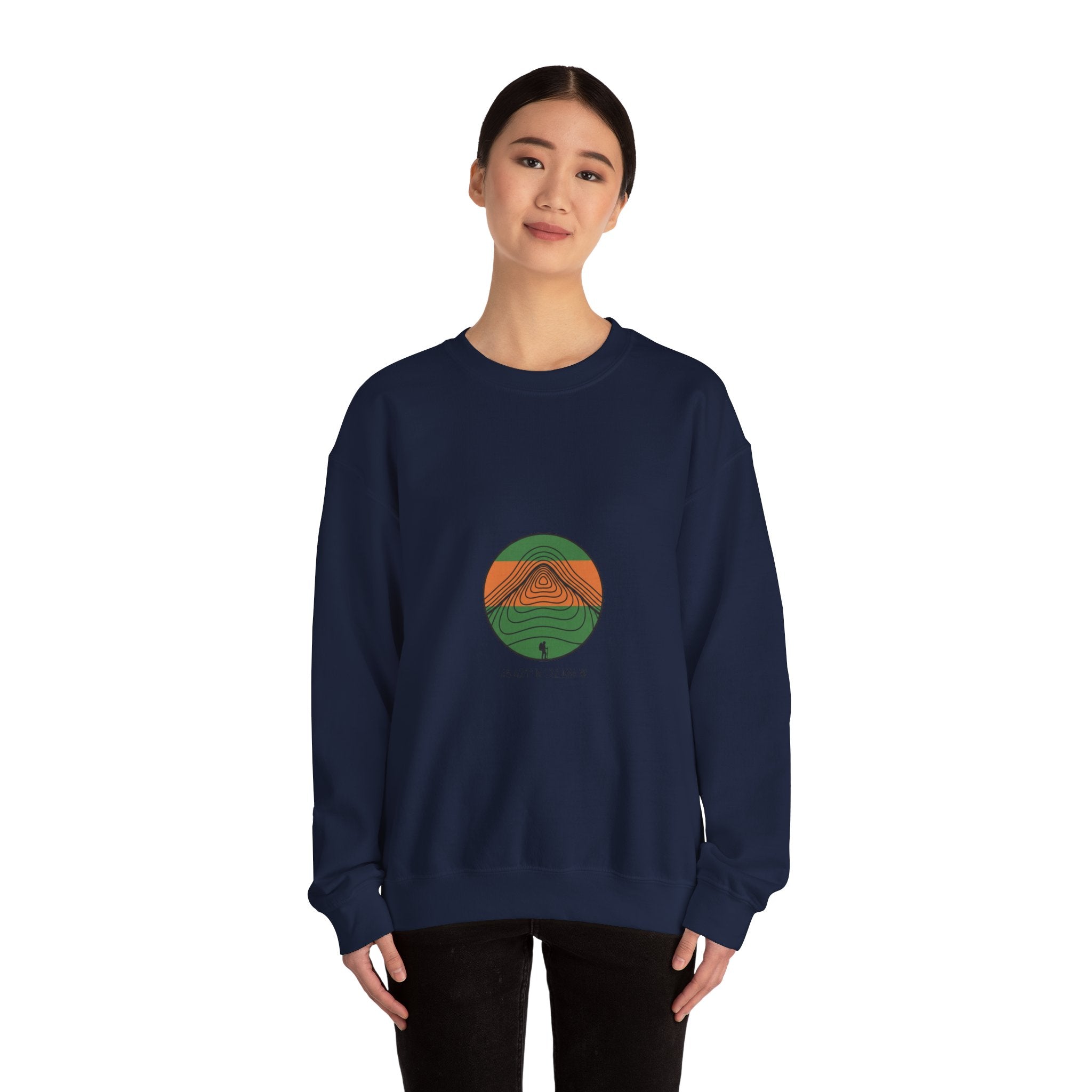 Topographic Contour Line Crewneck Sweatshirt | topo apparel, terrain print