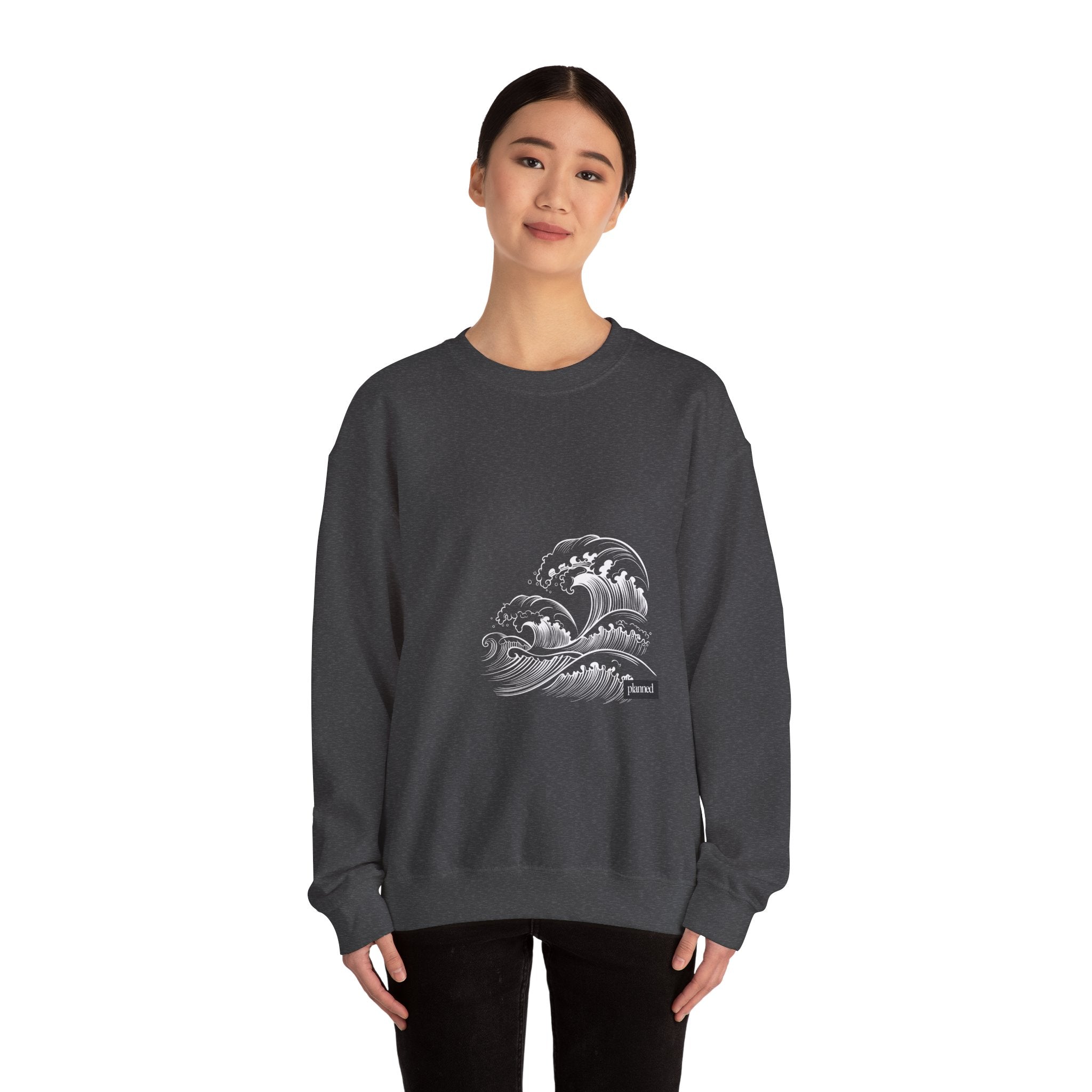 Classic White Crewneck Sweatshirt — Minimal Casual Pullover