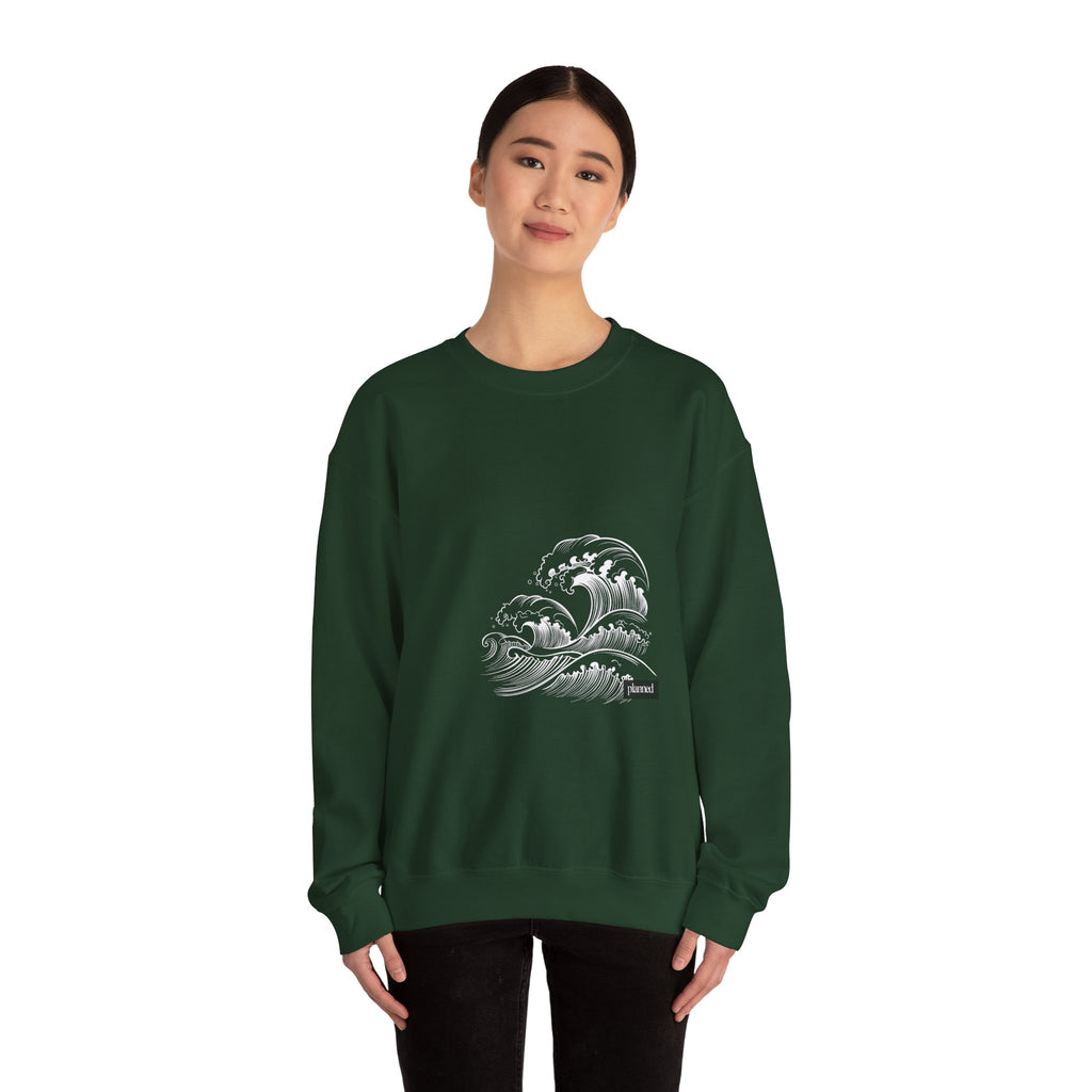 Classic White Crewneck Sweatshirt — Minimal Casual Pullover