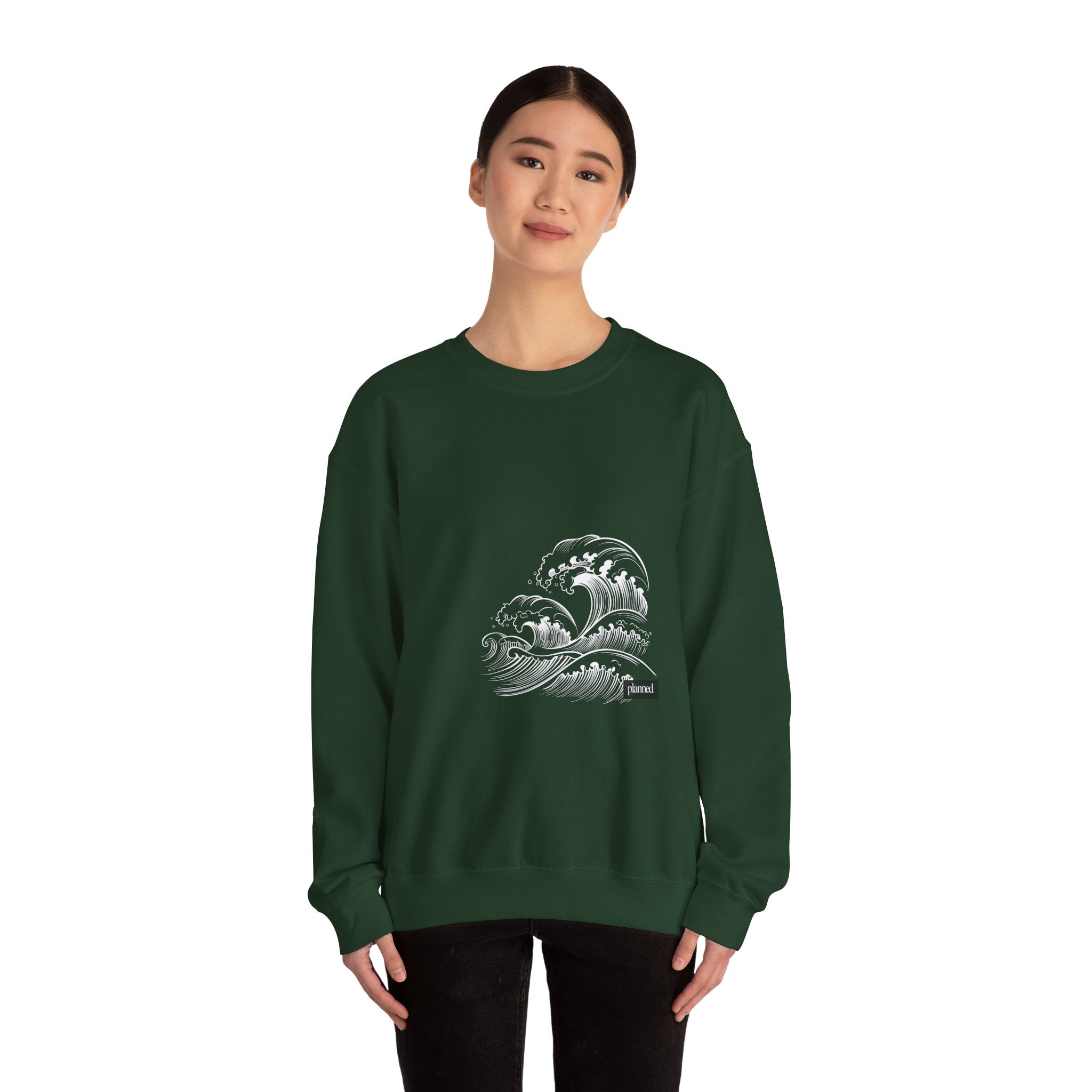 Classic White Crewneck Sweatshirt — Minimal Casual Pullover