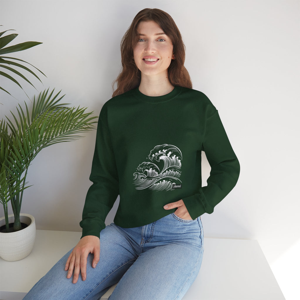 Classic White Crewneck Sweatshirt — Minimal Casual Pullover