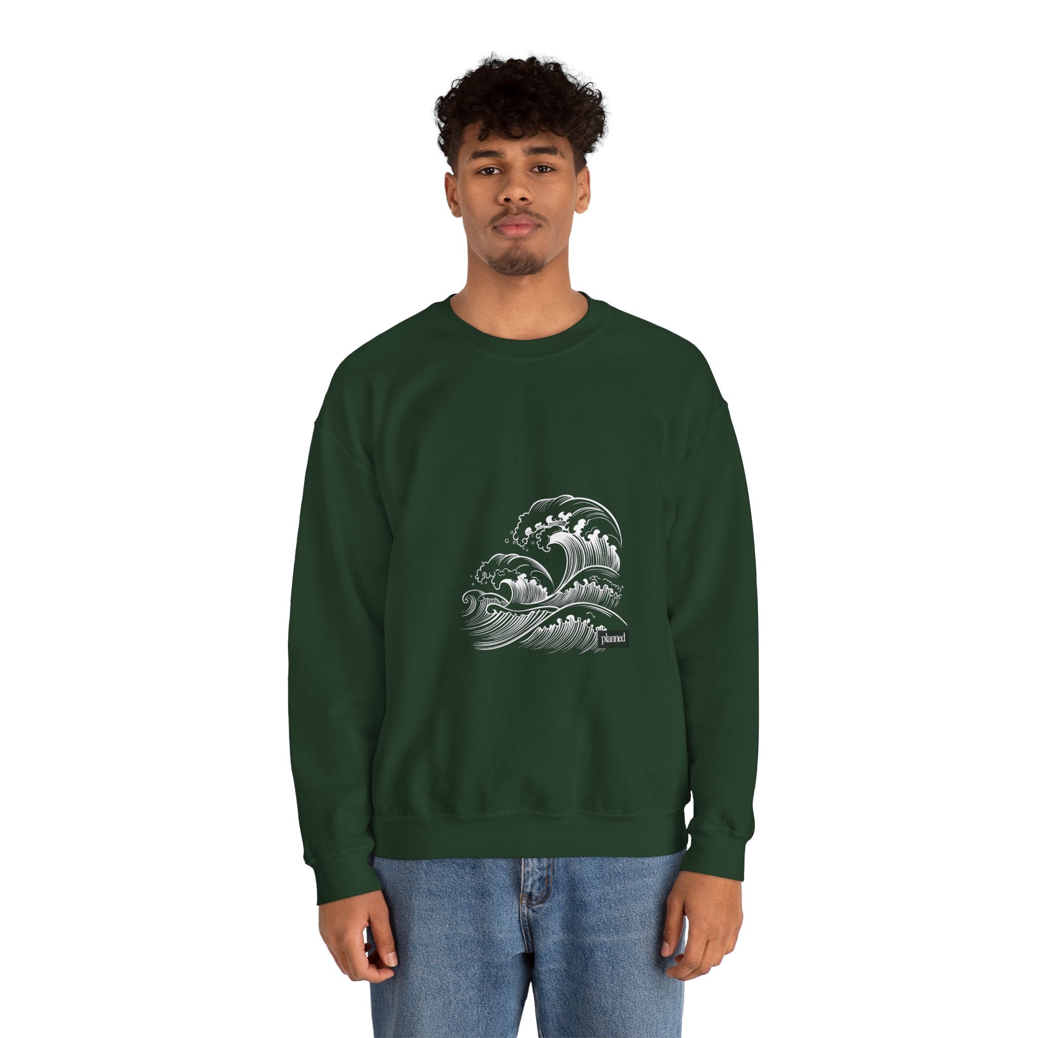 Classic White Crewneck Sweatshirt — Minimal Casual Pullover