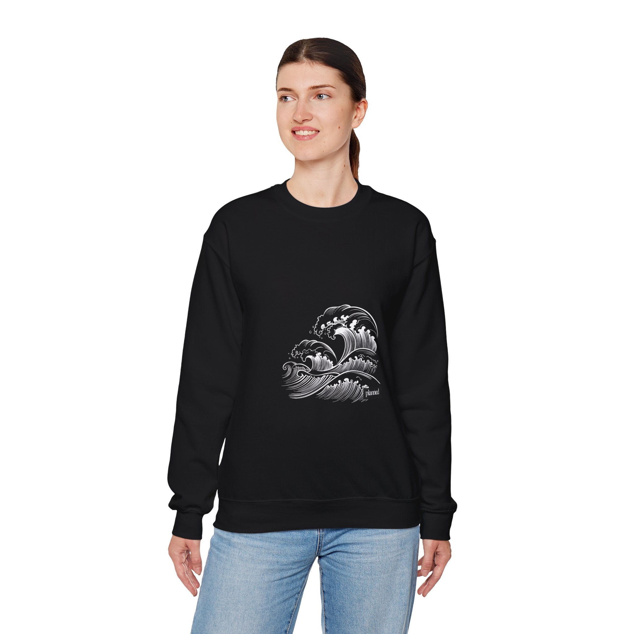 Classic White Crewneck Sweatshirt — Minimal Casual Pullover