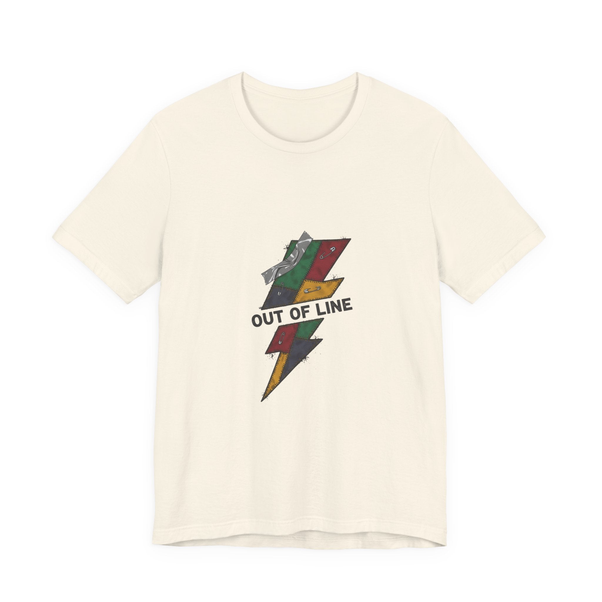 Out of Line Lightning Bolt Tee | grunge shirt, plaid comeback