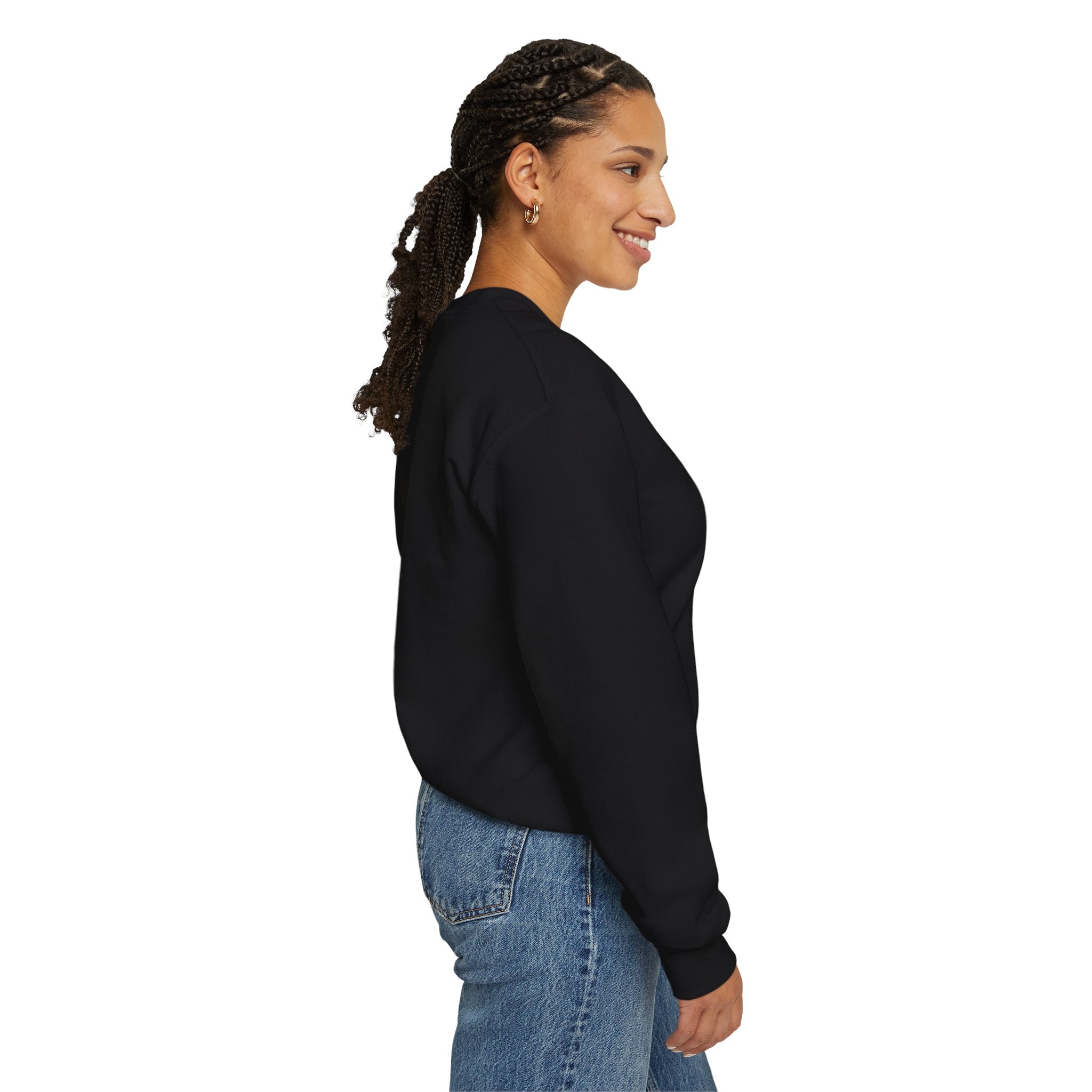 Classic White Crewneck Sweatshirt — Minimal Casual Pullover