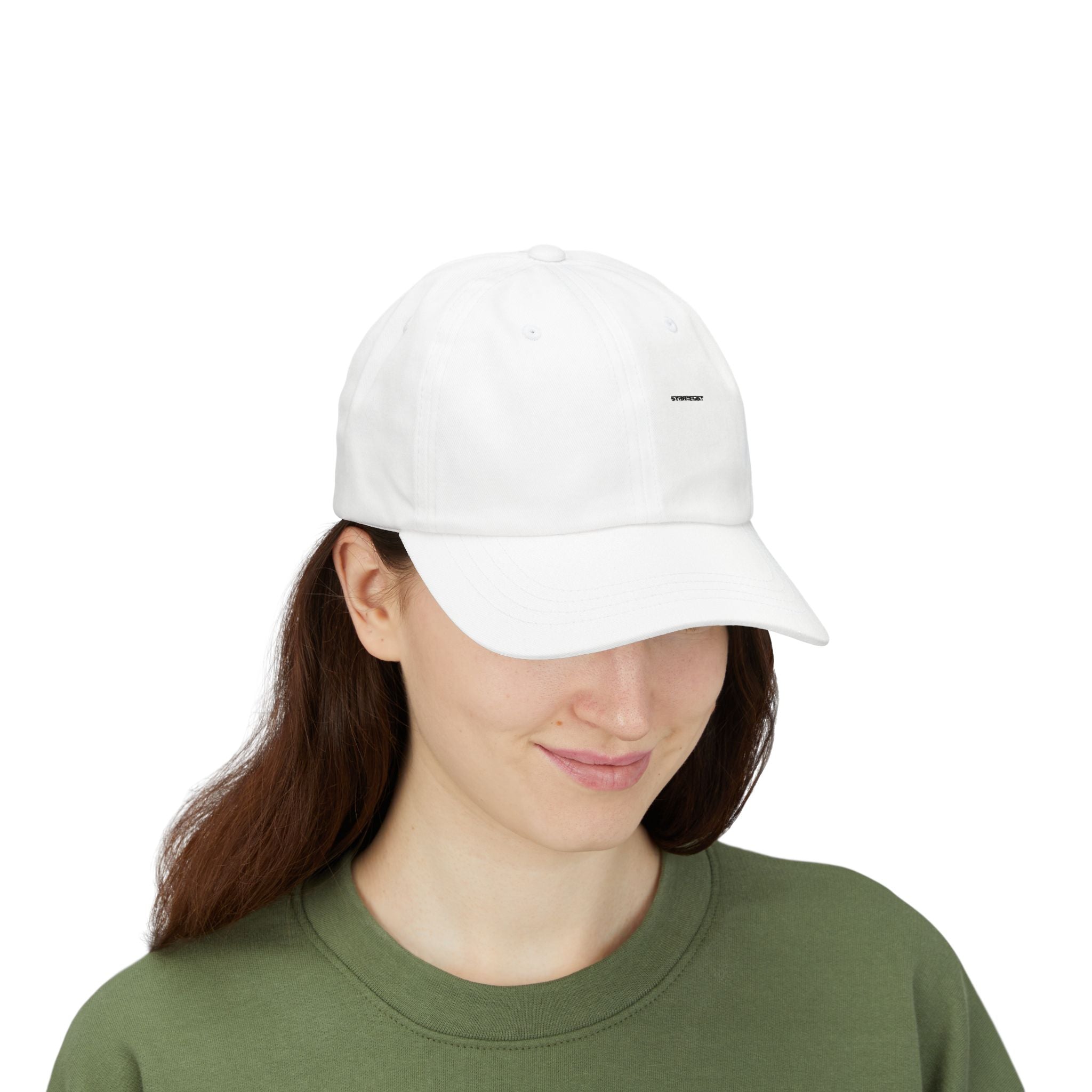 Minimal Embroidered Classic Dad Cap — Simple White Baseball Hat