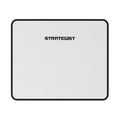 Strategist Non-Slip Gaming Mouse Pad — Minimal White & Black Desk Mat for Gamers
