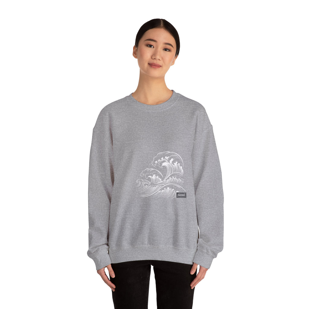 Classic White Crewneck Sweatshirt — Minimal Casual Pullover