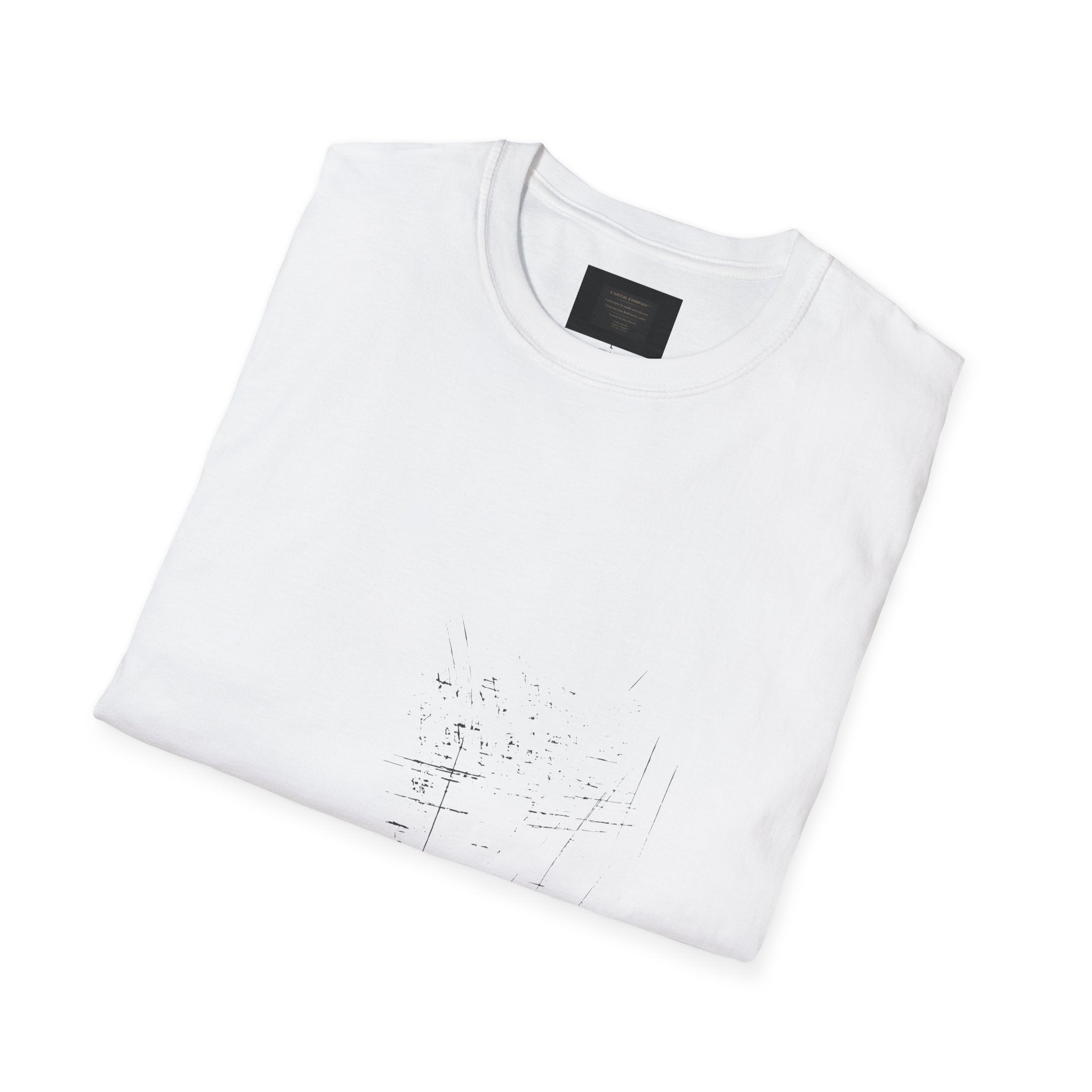 Minimalist Cross Constellation T-Shirt — Subtle Star Map Graphic