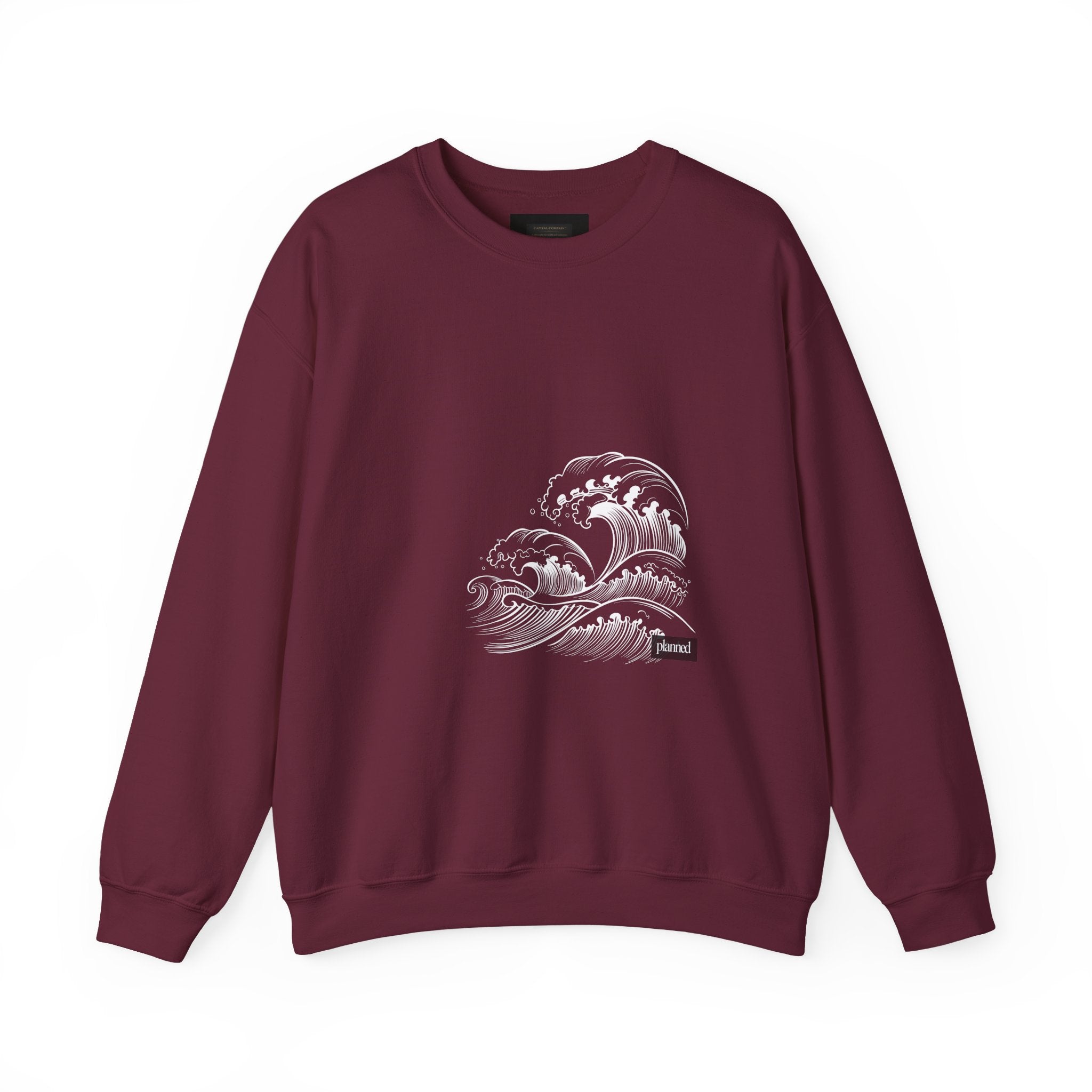 Classic White Crewneck Sweatshirt — Minimal Casual Pullover