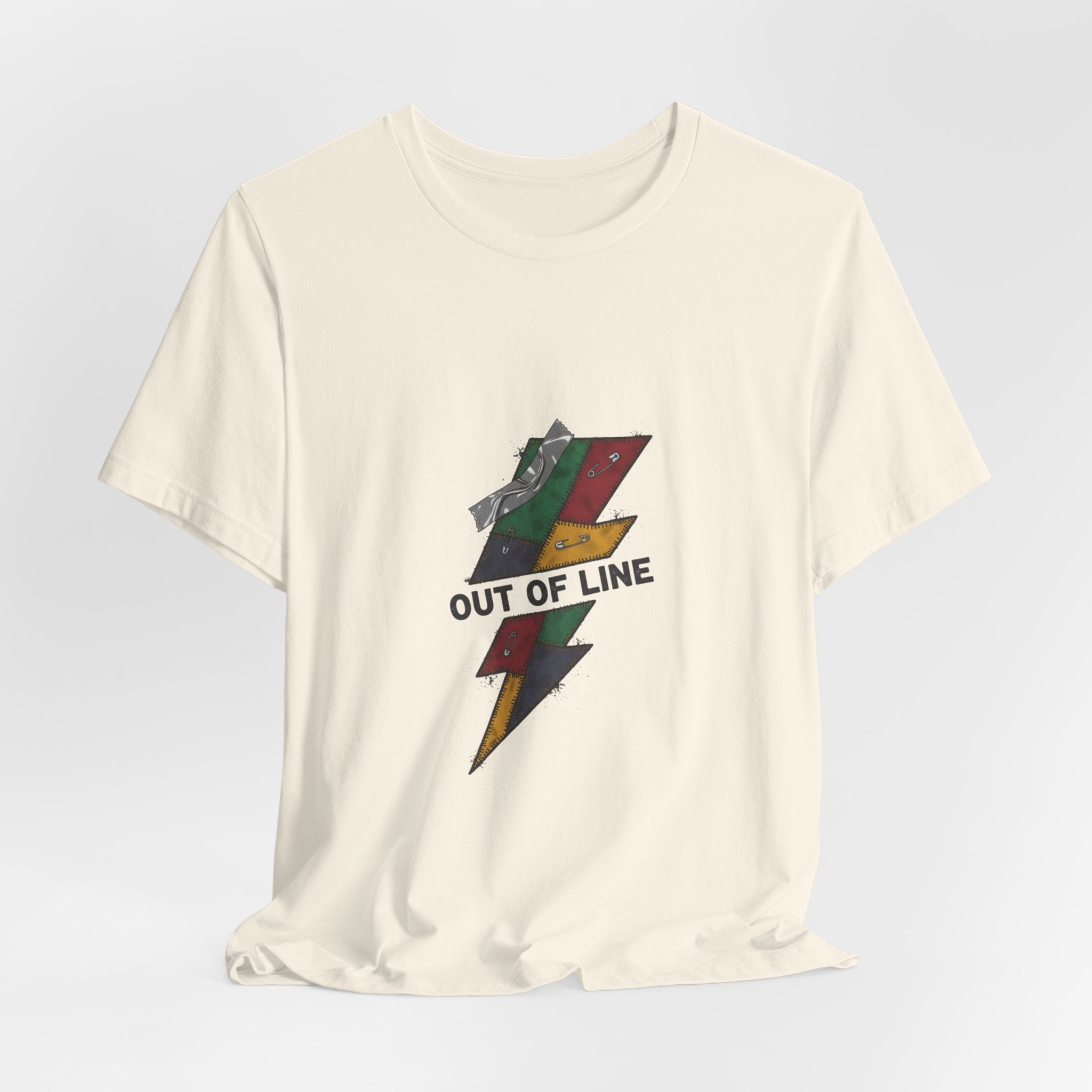 Out of Line Lightning Bolt Tee | grunge shirt, plaid comeback