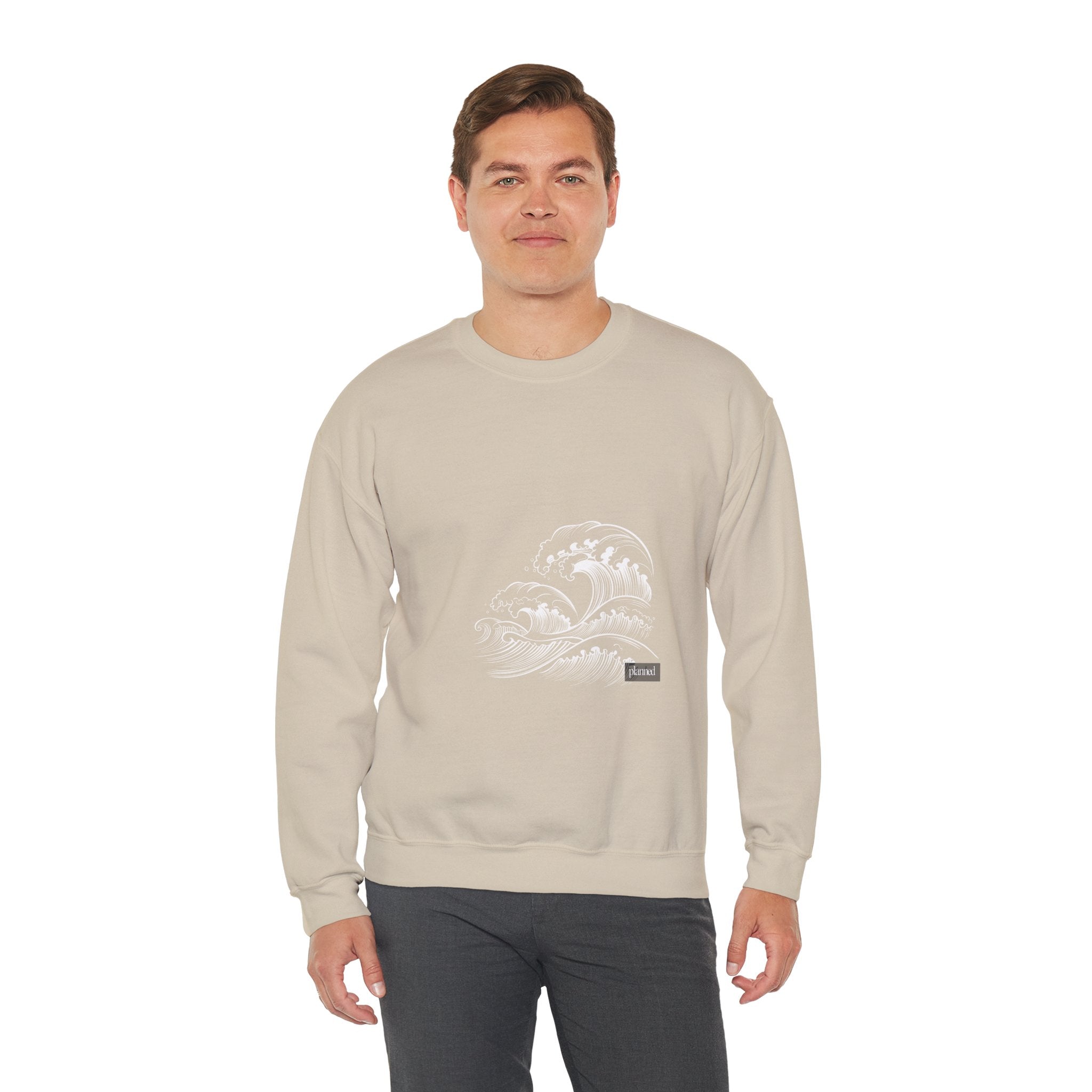 Classic White Crewneck Sweatshirt — Minimal Casual Pullover