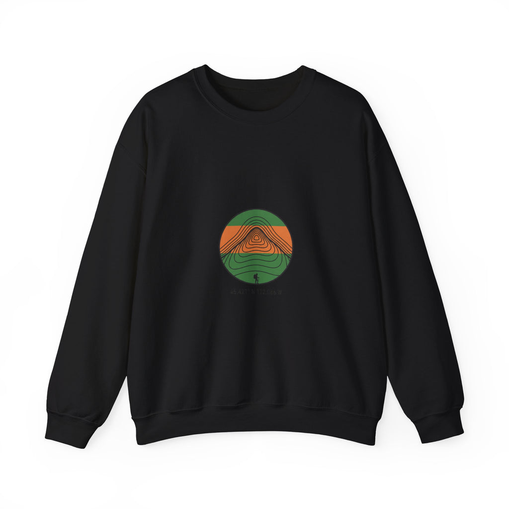 Topographic Contour Line Crewneck Sweatshirt | topo apparel, terrain print
