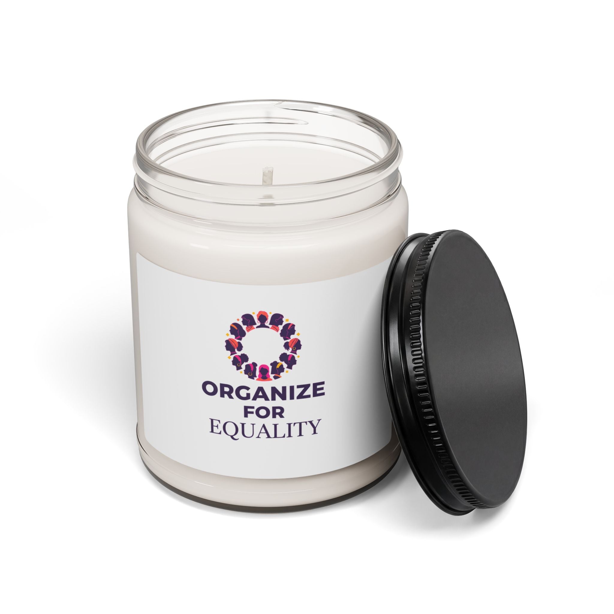 Organize for Equality Candle | IWD feminist slogan soy candle