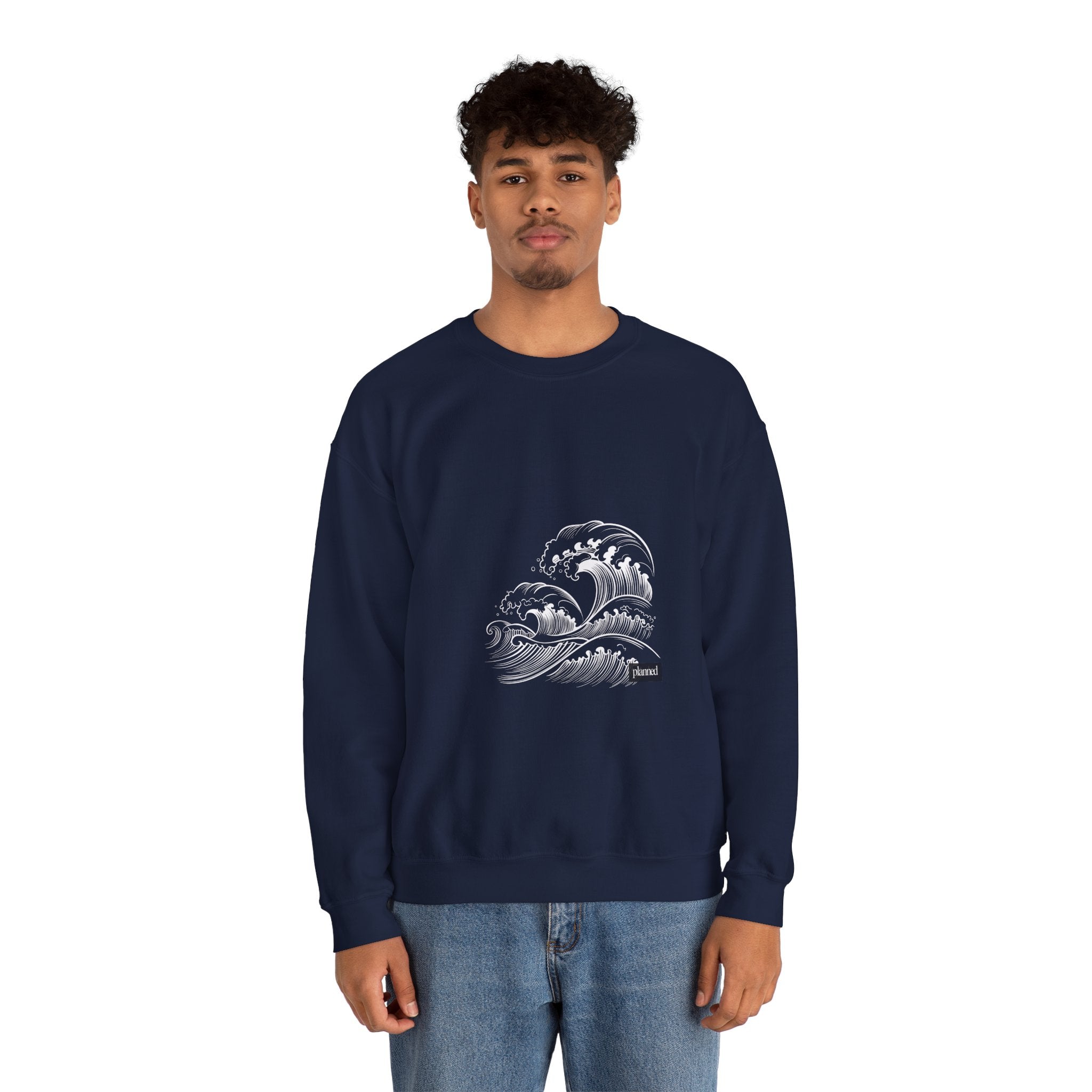 Classic White Crewneck Sweatshirt — Minimal Casual Pullover