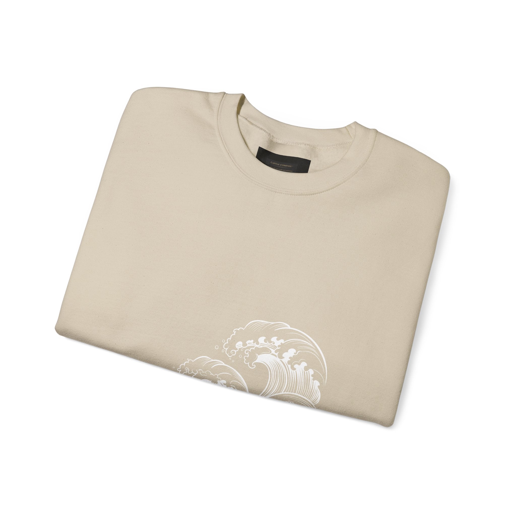 Classic White Crewneck Sweatshirt — Minimal Casual Pullover