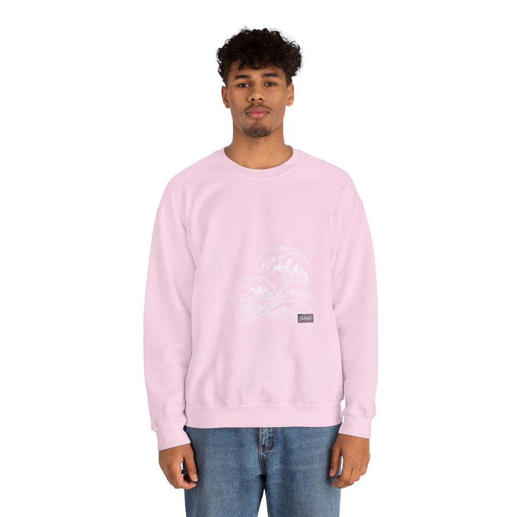 Classic White Crewneck Sweatshirt — Minimal Casual Pullover