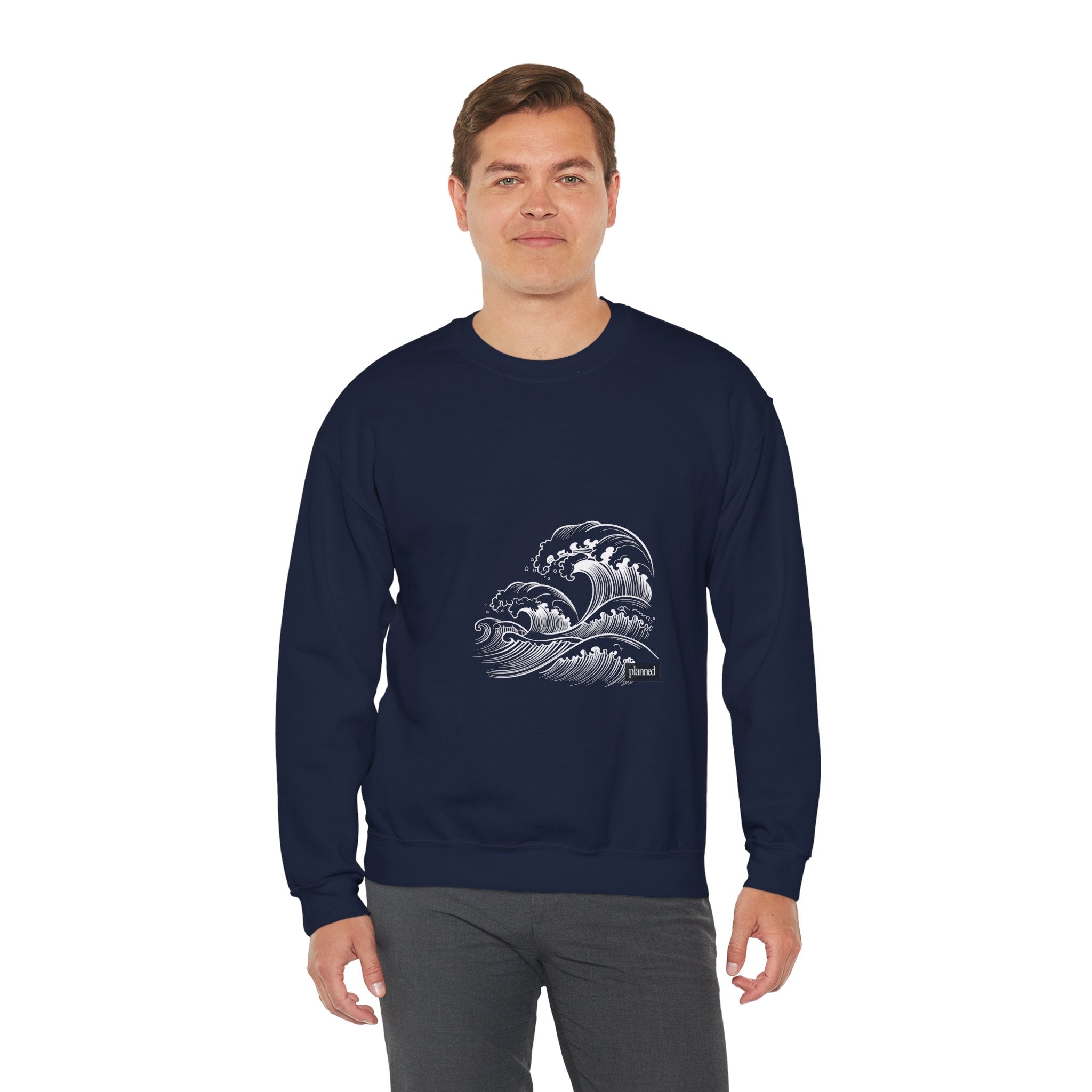 Classic White Crewneck Sweatshirt — Minimal Casual Pullover