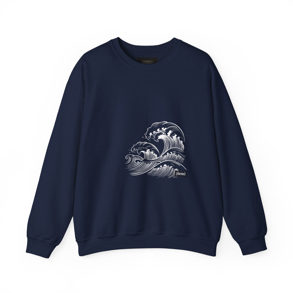 Classic White Crewneck Sweatshirt — Minimal Casual Pullover