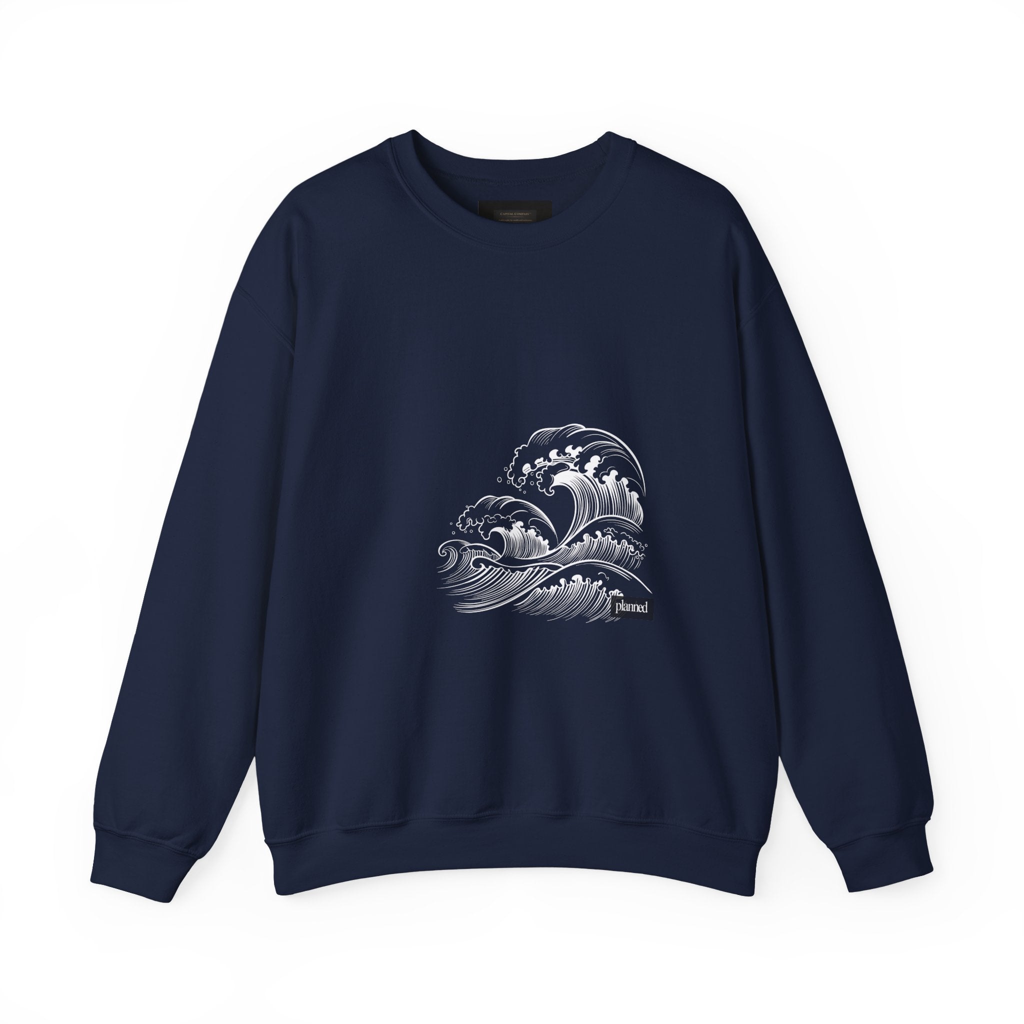 Classic White Crewneck Sweatshirt — Minimal Casual Pullover