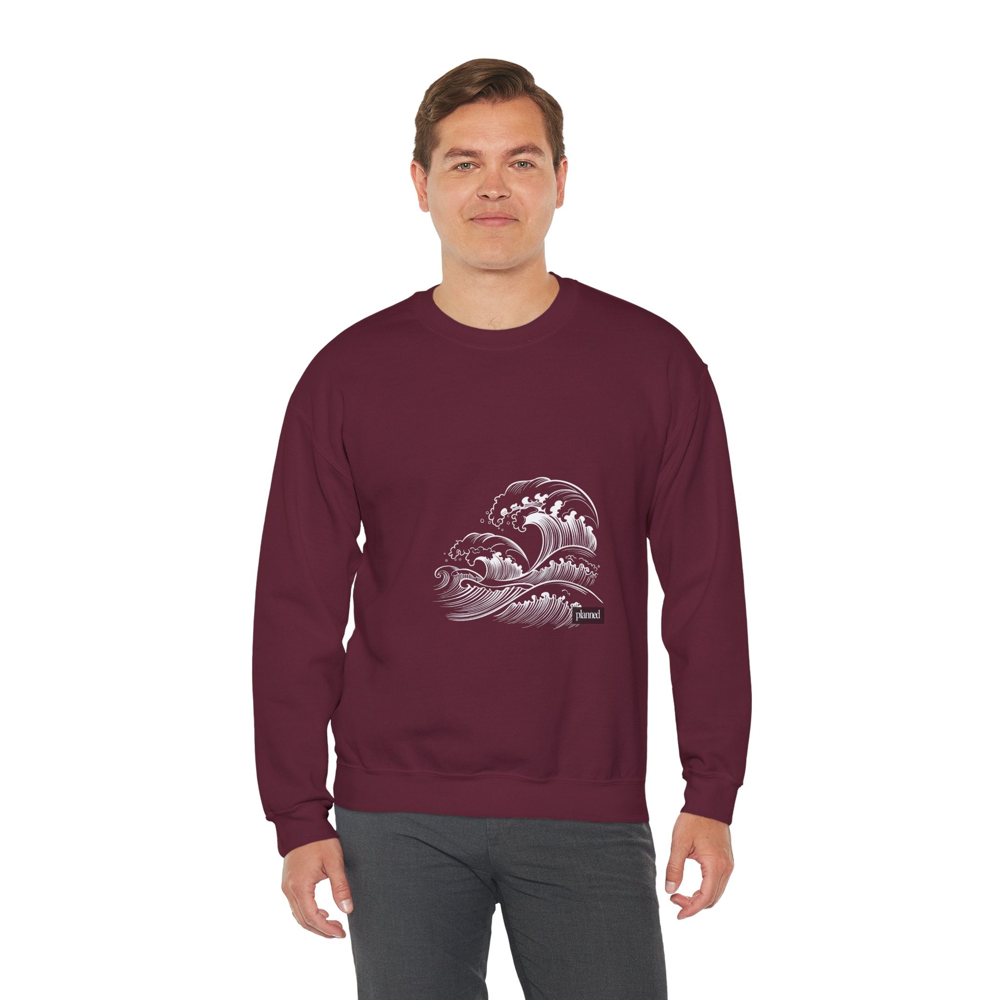Classic White Crewneck Sweatshirt — Minimal Casual Pullover