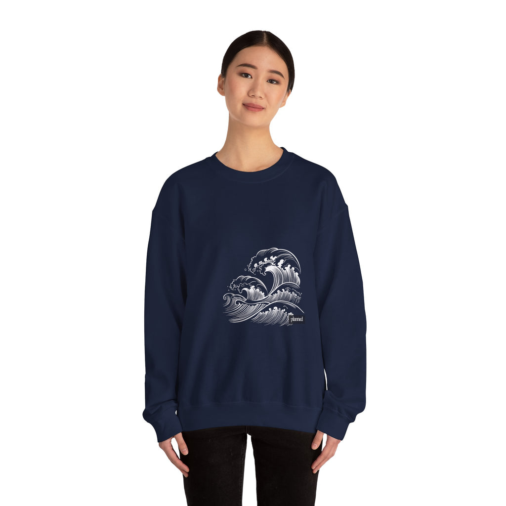 Classic White Crewneck Sweatshirt — Minimal Casual Pullover