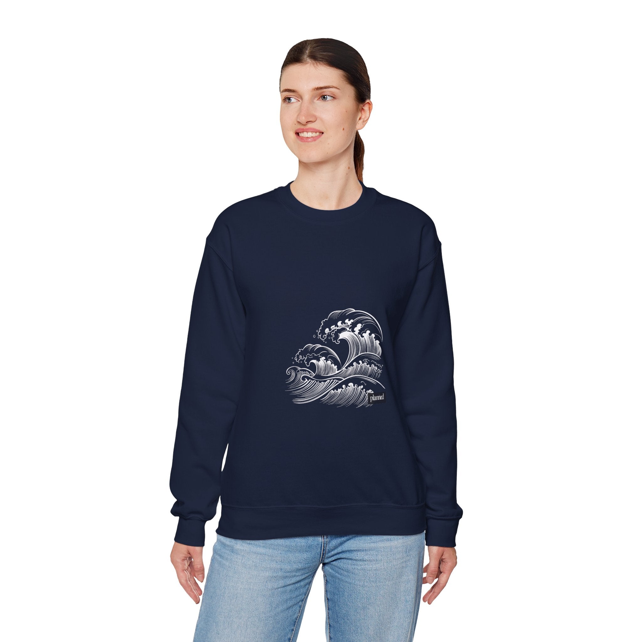Classic White Crewneck Sweatshirt — Minimal Casual Pullover