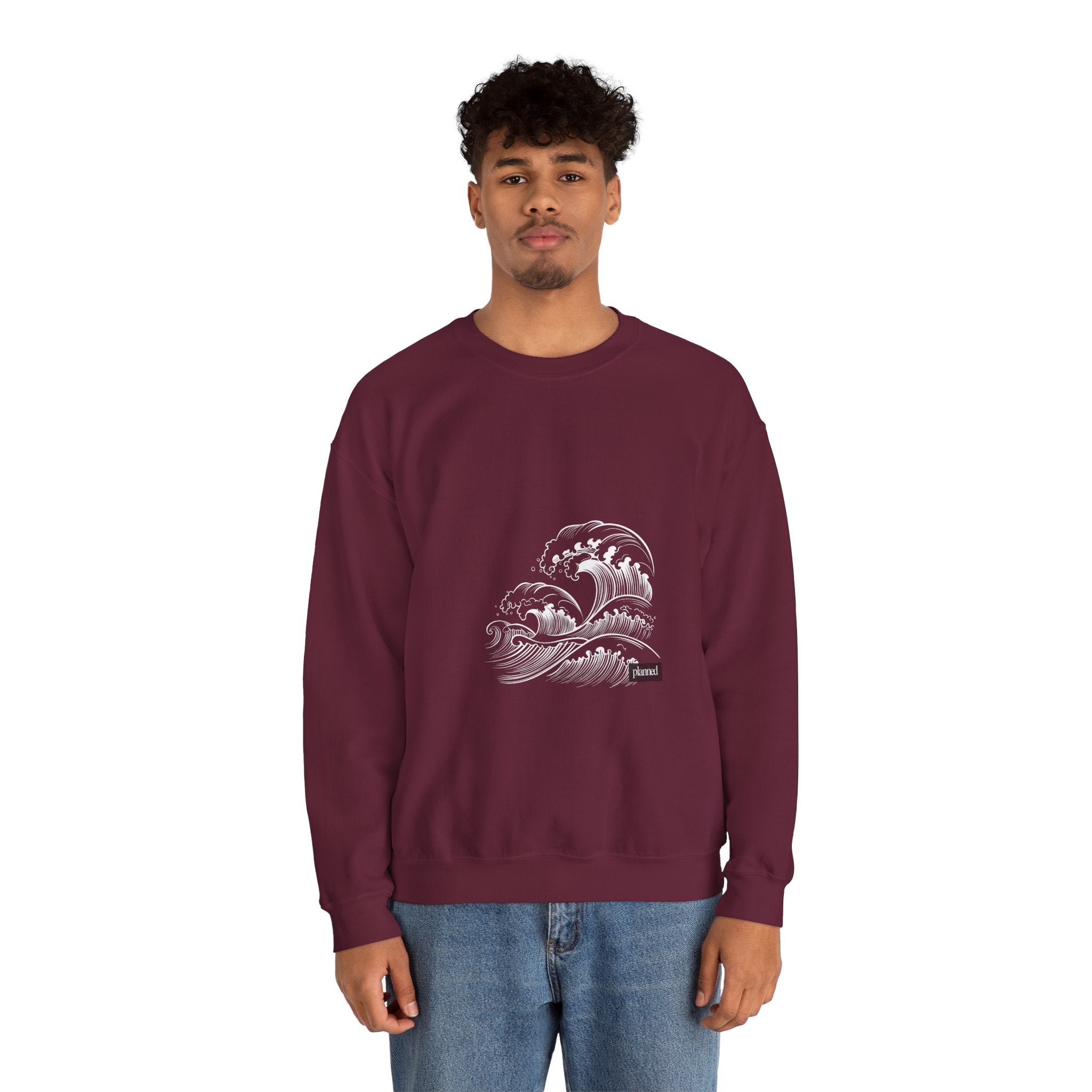 Classic White Crewneck Sweatshirt — Minimal Casual Pullover