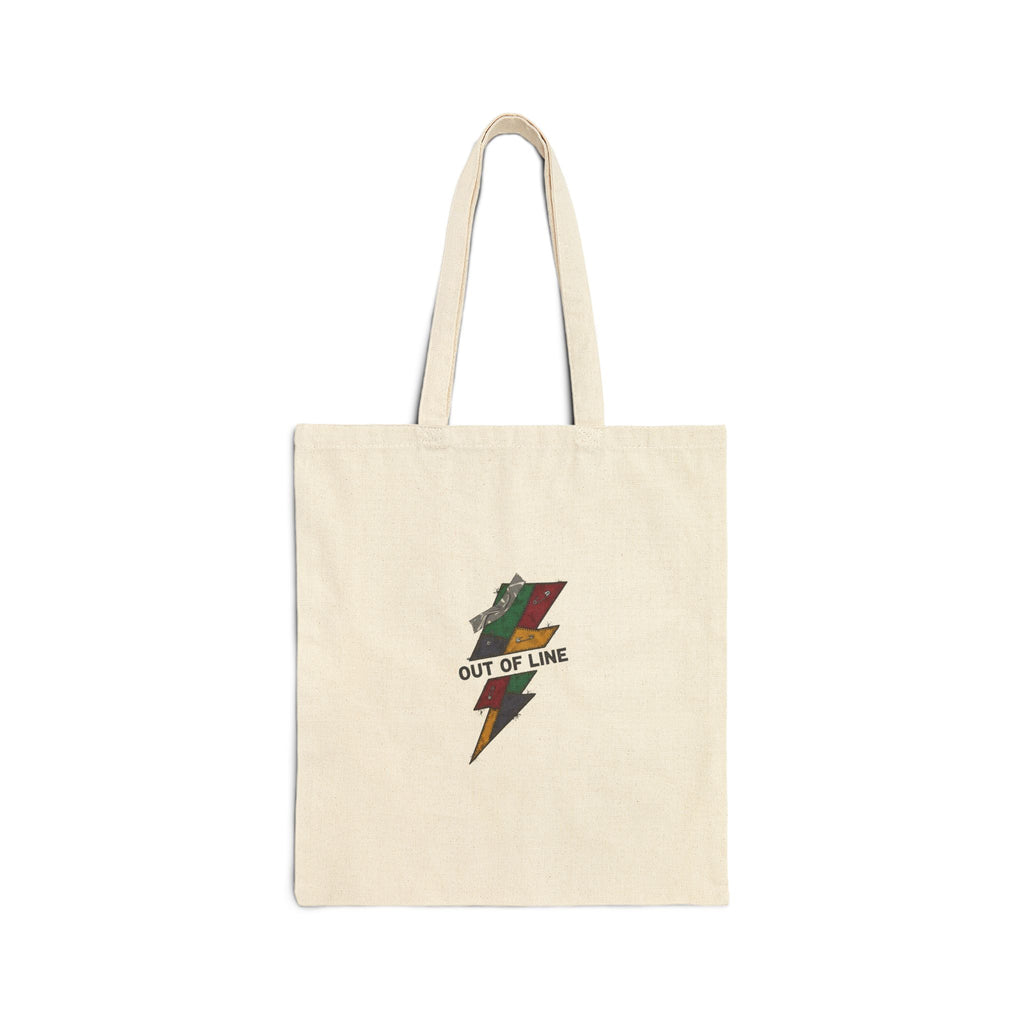 Out of Line Lightning Bolt Tote | grunge plaid comeback, flannel aesthetic