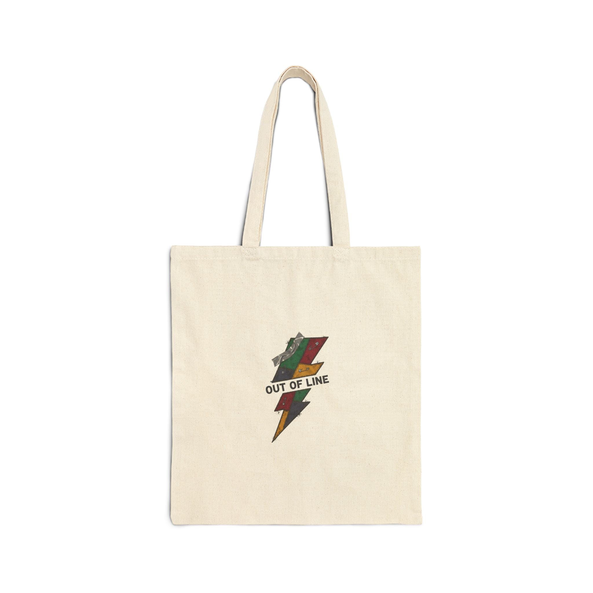 Out of Line Lightning Bolt Tote | grunge plaid comeback, flannel aesthetic