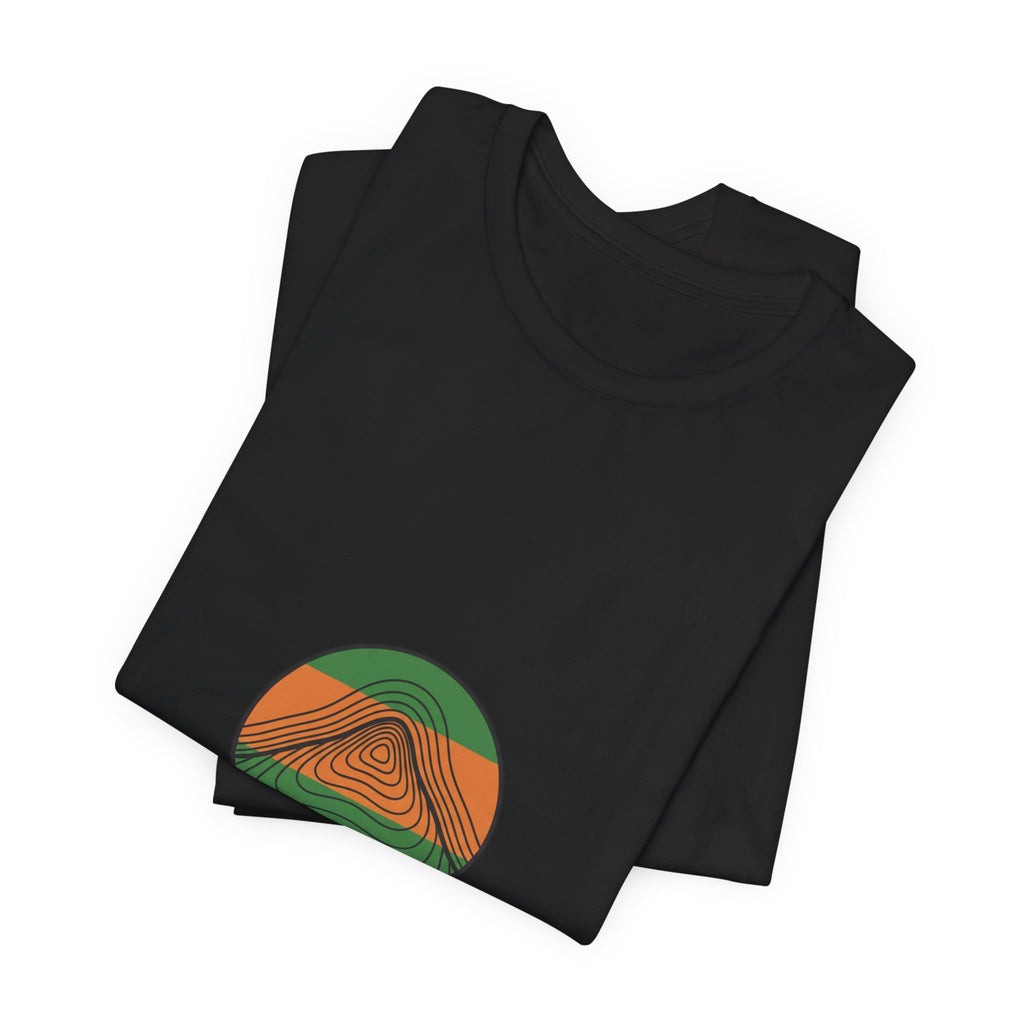 Topographic Contour Mountain Tee | topographic map print, contour line design