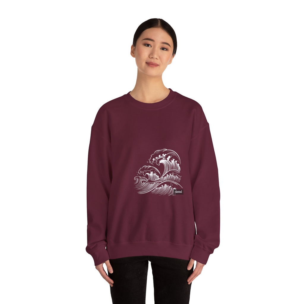 Classic White Crewneck Sweatshirt — Minimal Casual Pullover