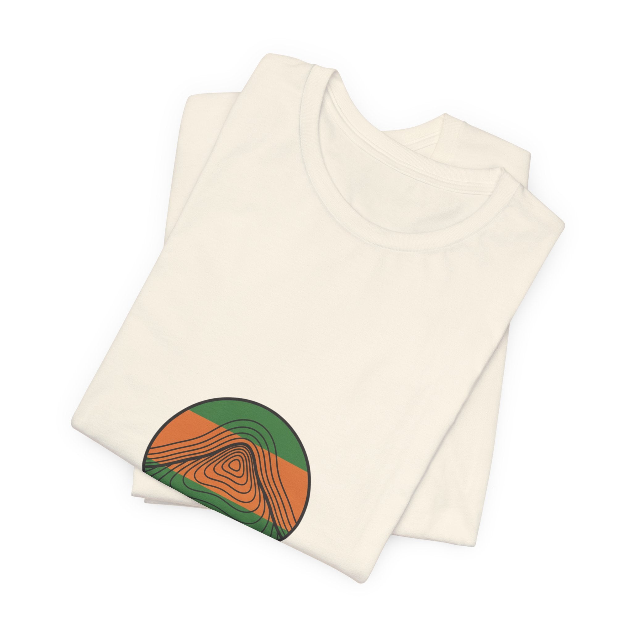 Topographic Contour Mountain Tee | topographic map print, contour line design