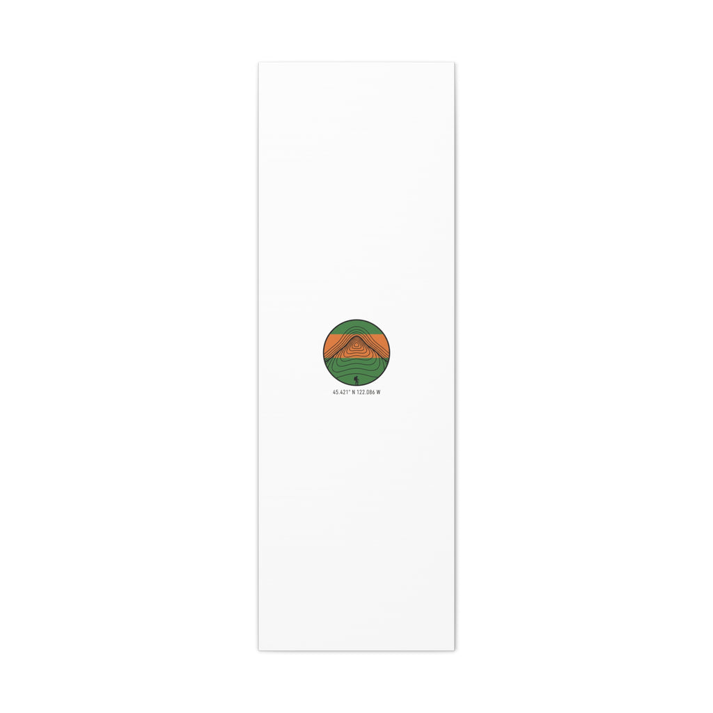 Topographic Contour Mountain Canvas | Topo Map Print, Terrain Wall Art