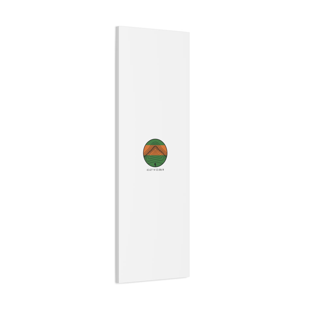 Topographic Contour Mountain Canvas | Topo Map Print, Terrain Wall Art