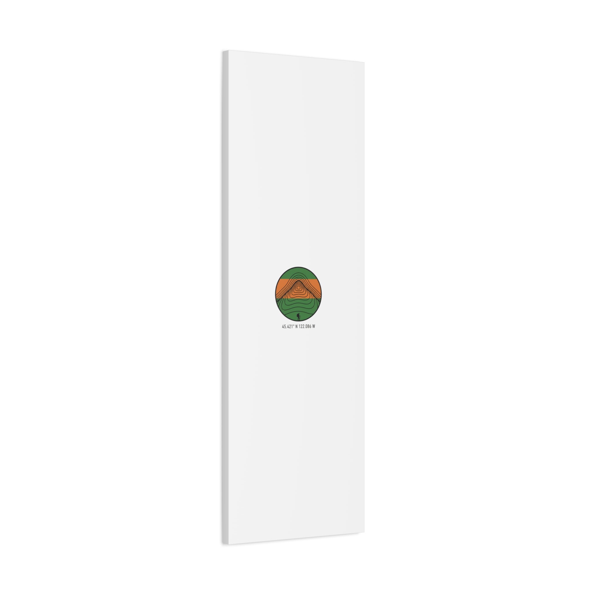 Topographic Contour Mountain Canvas | Topo Map Print, Terrain Wall Art