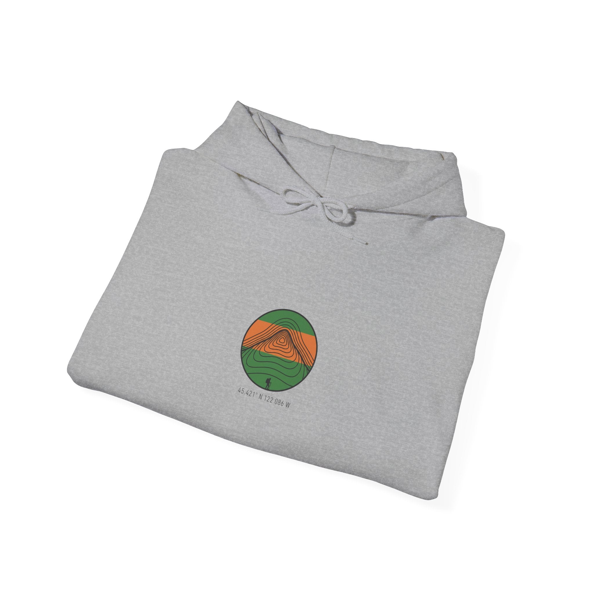 Topographic Contour Circle Hoodie | topo apparel, contour line design