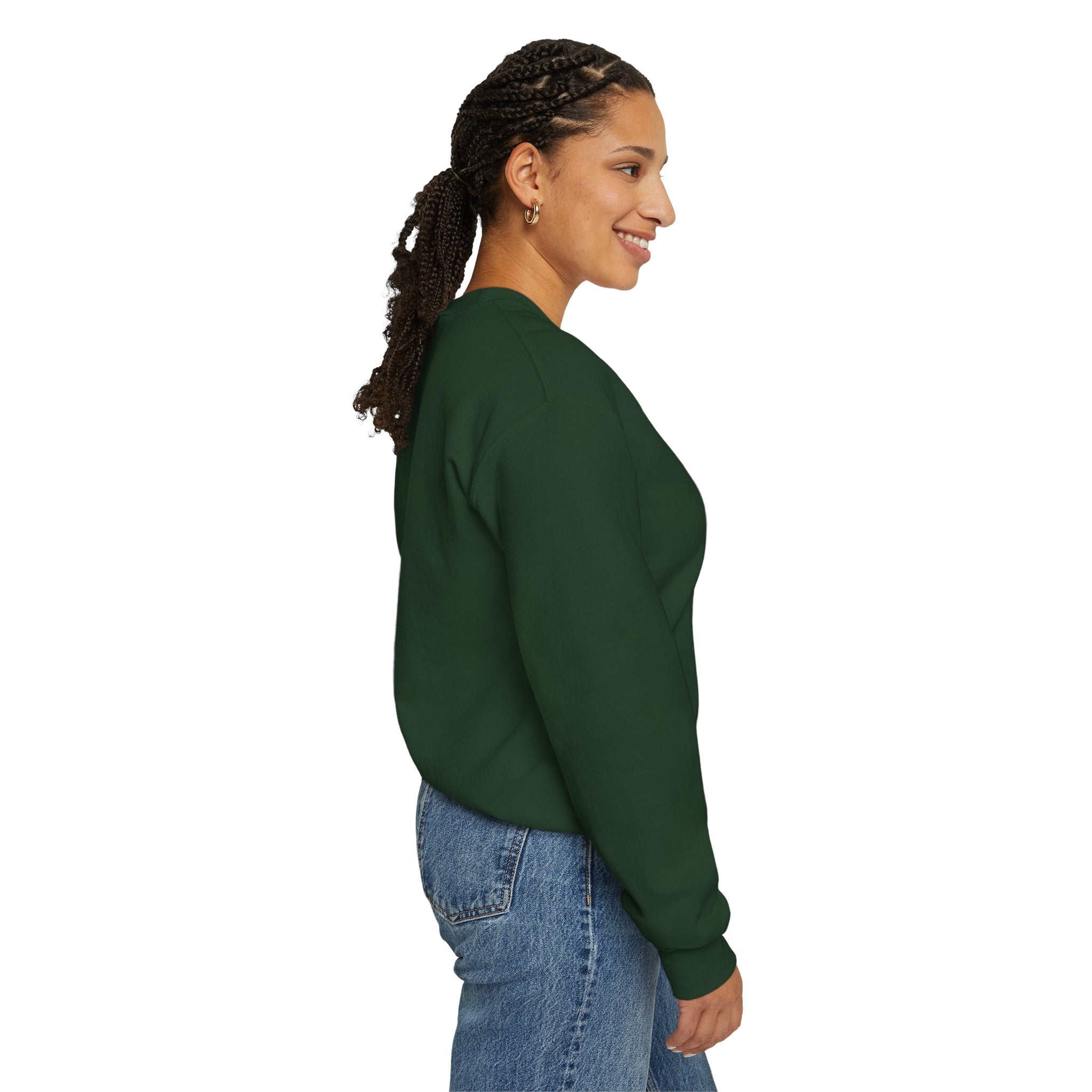 Classic White Crewneck Sweatshirt — Minimal Casual Pullover