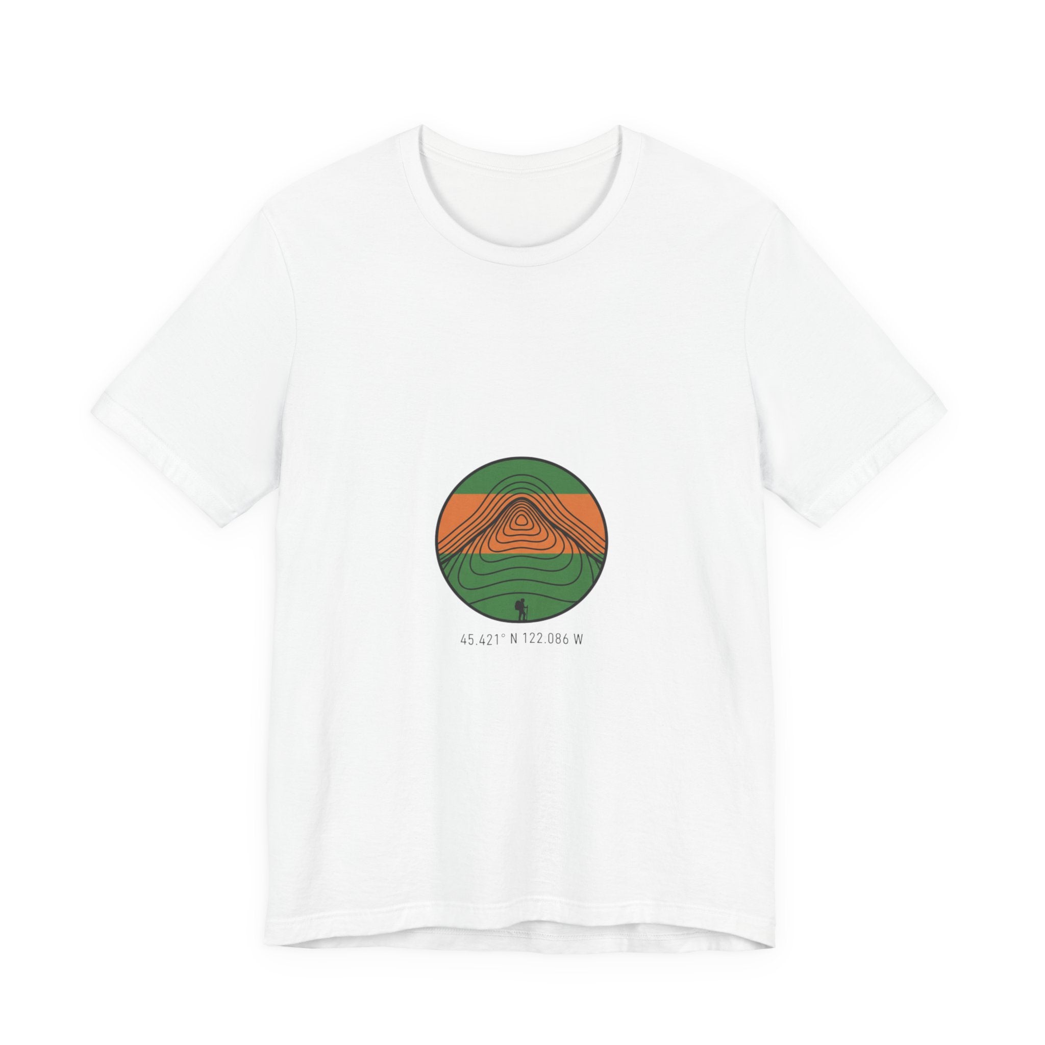 Topographic Contour Mountain Tee | topographic map print, contour line design