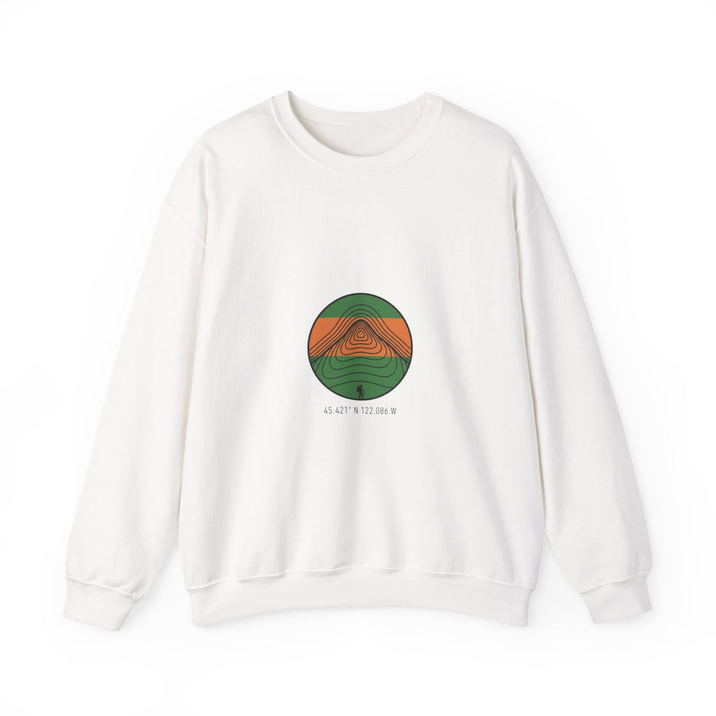 Topographic Contour Line Crewneck Sweatshirt | topo apparel, terrain print