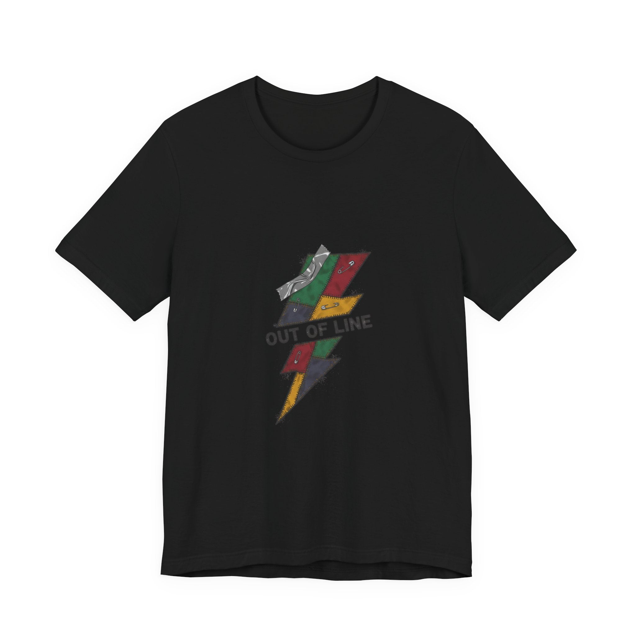 Out of Line Lightning Bolt Tee | grunge shirt, plaid comeback