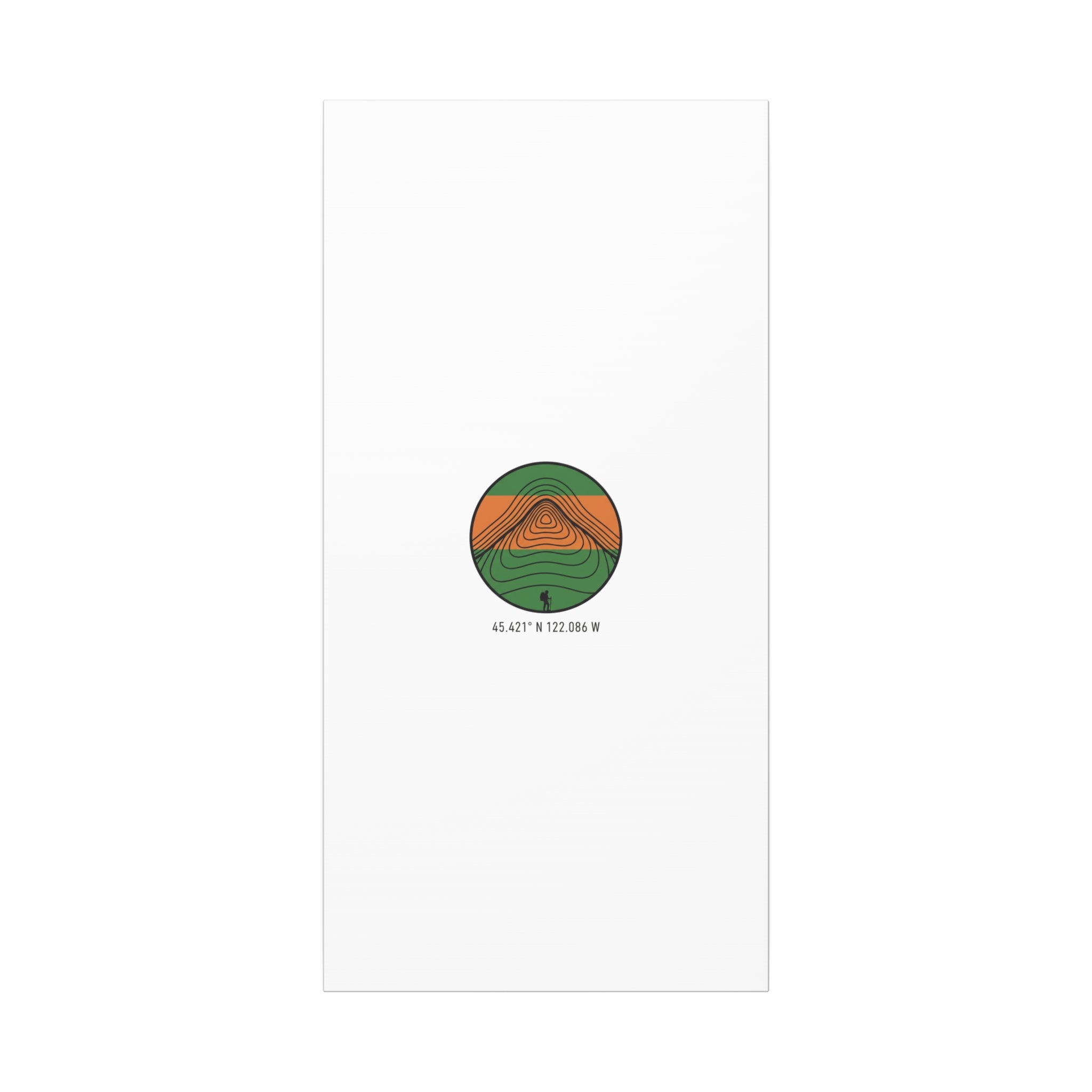 Topographic Contour Mountain Canvas | Topo Map Print, Terrain Wall Art