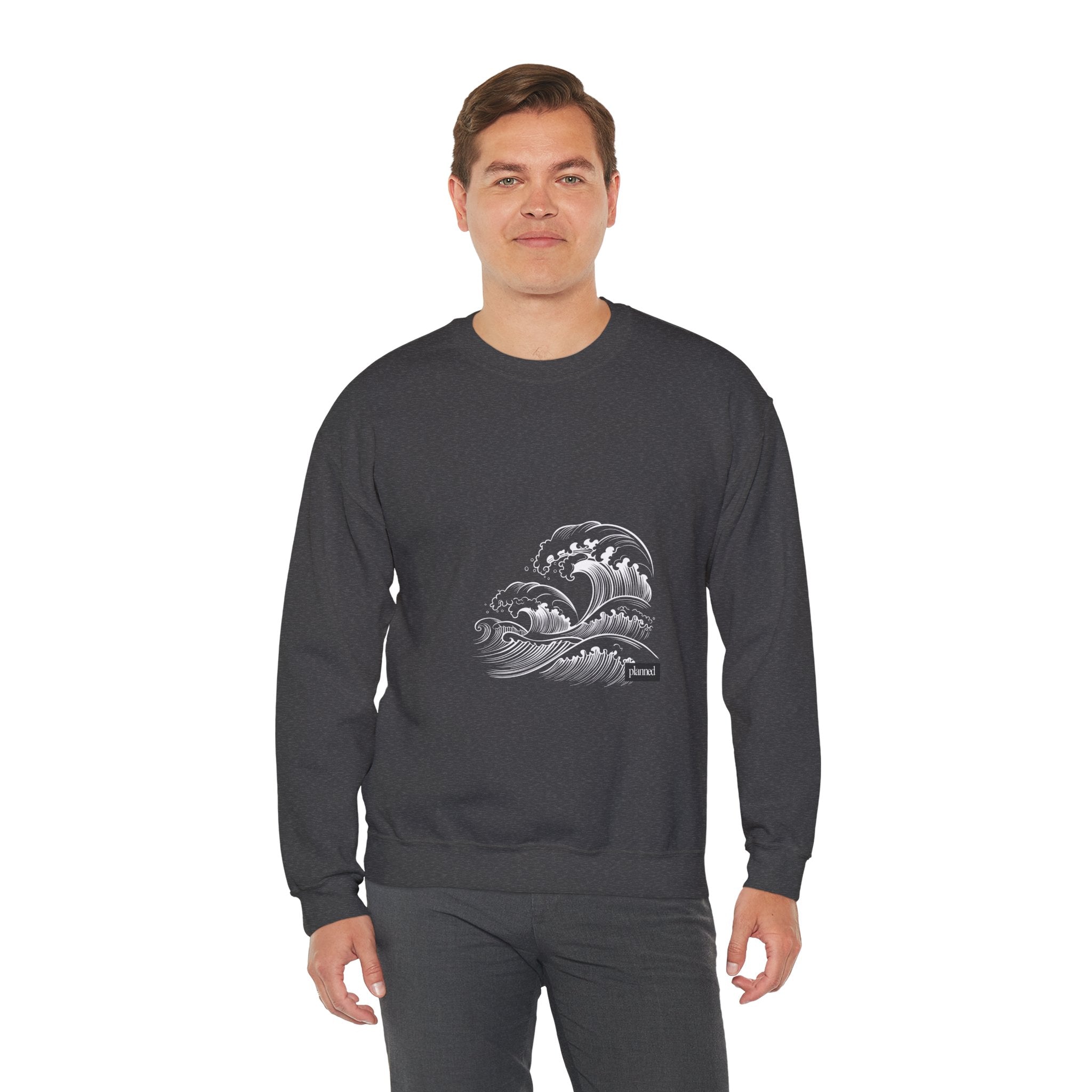 Classic White Crewneck Sweatshirt — Minimal Casual Pullover