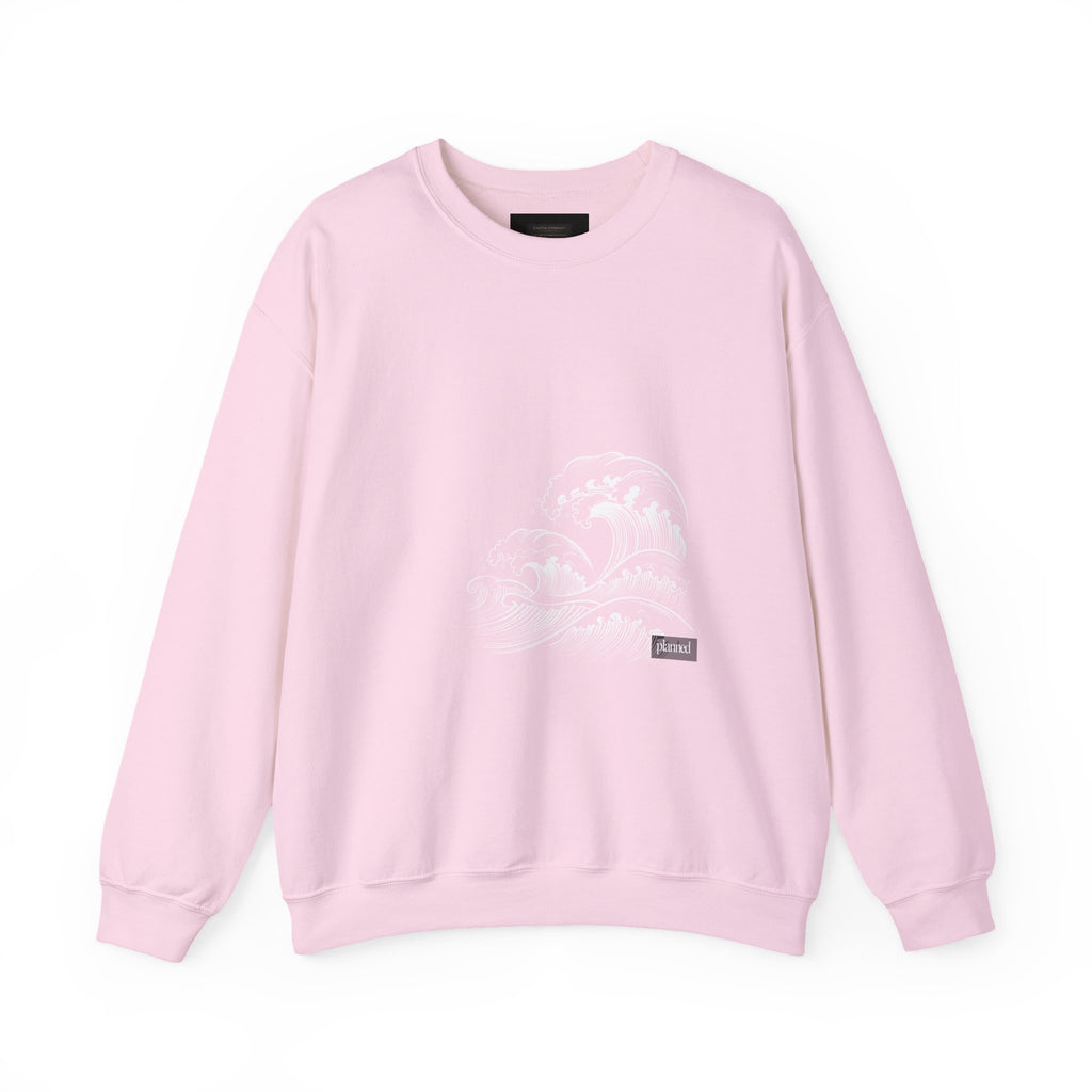Classic White Crewneck Sweatshirt — Minimal Casual Pullover